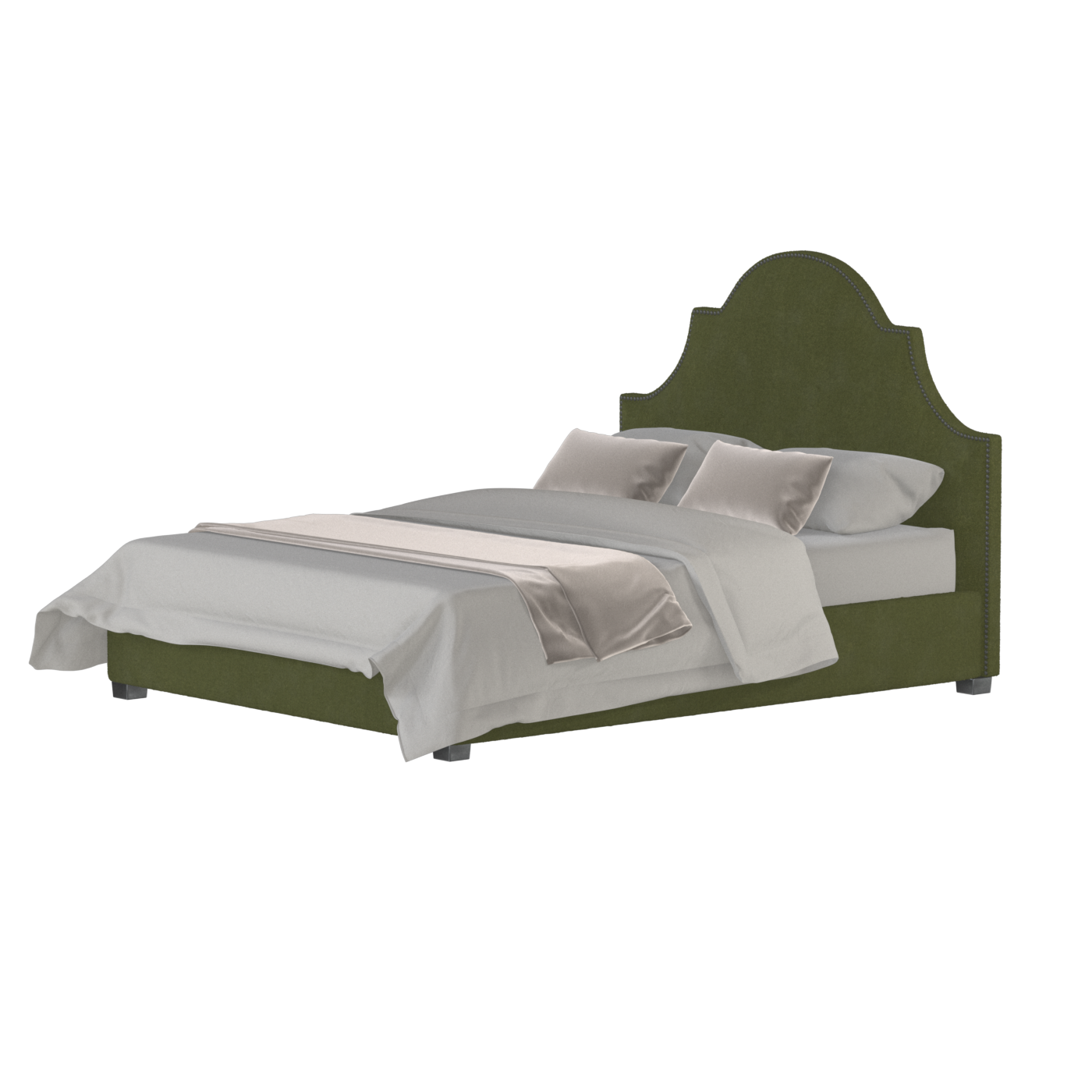 Ariana Double Bed with Elegant Headboard