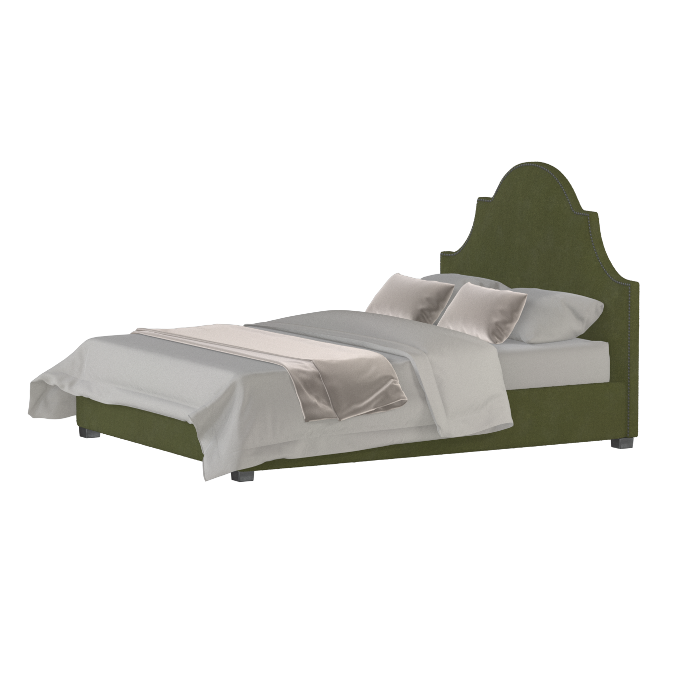 Ariana Double Bed with Elegant Headboard