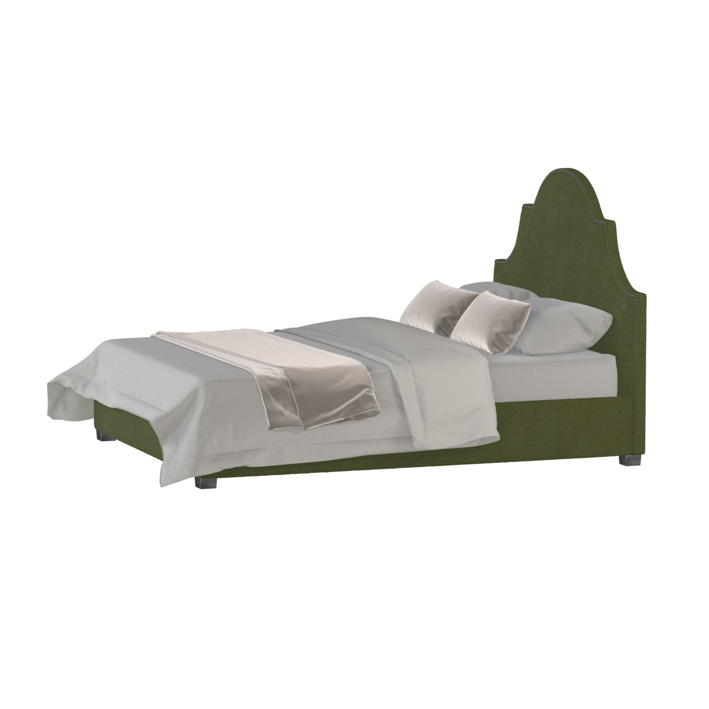 Ariana Double Bed with Elegant Headboard