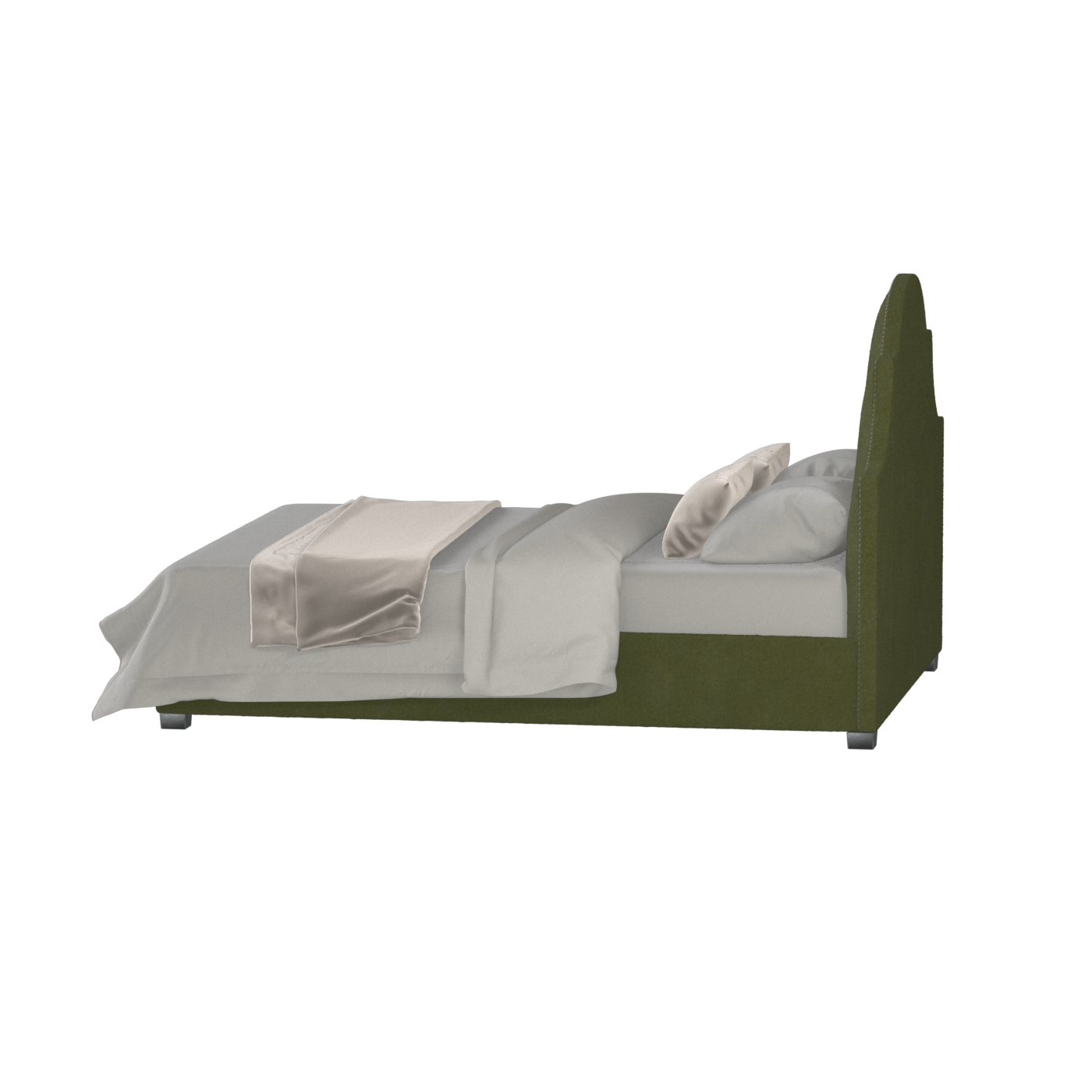 Ariana Double Bed with Elegant Headboard