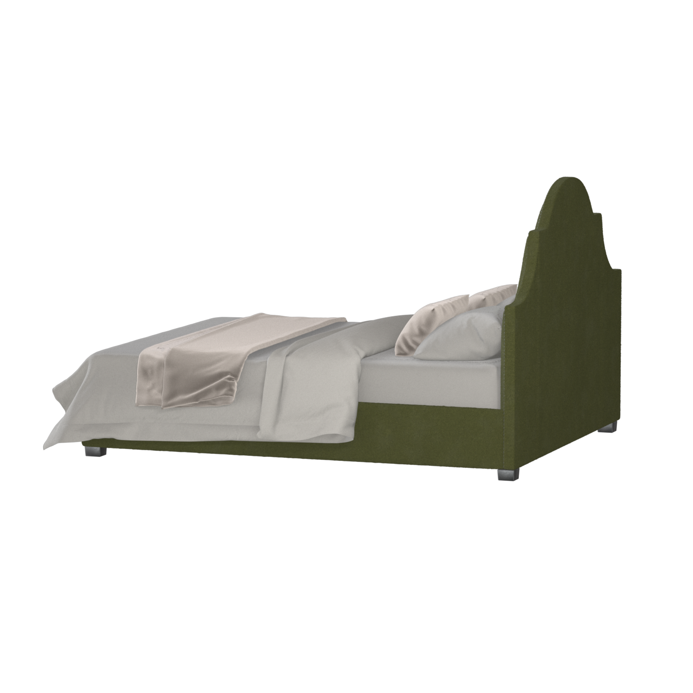Ariana Double Bed with Elegant Headboard