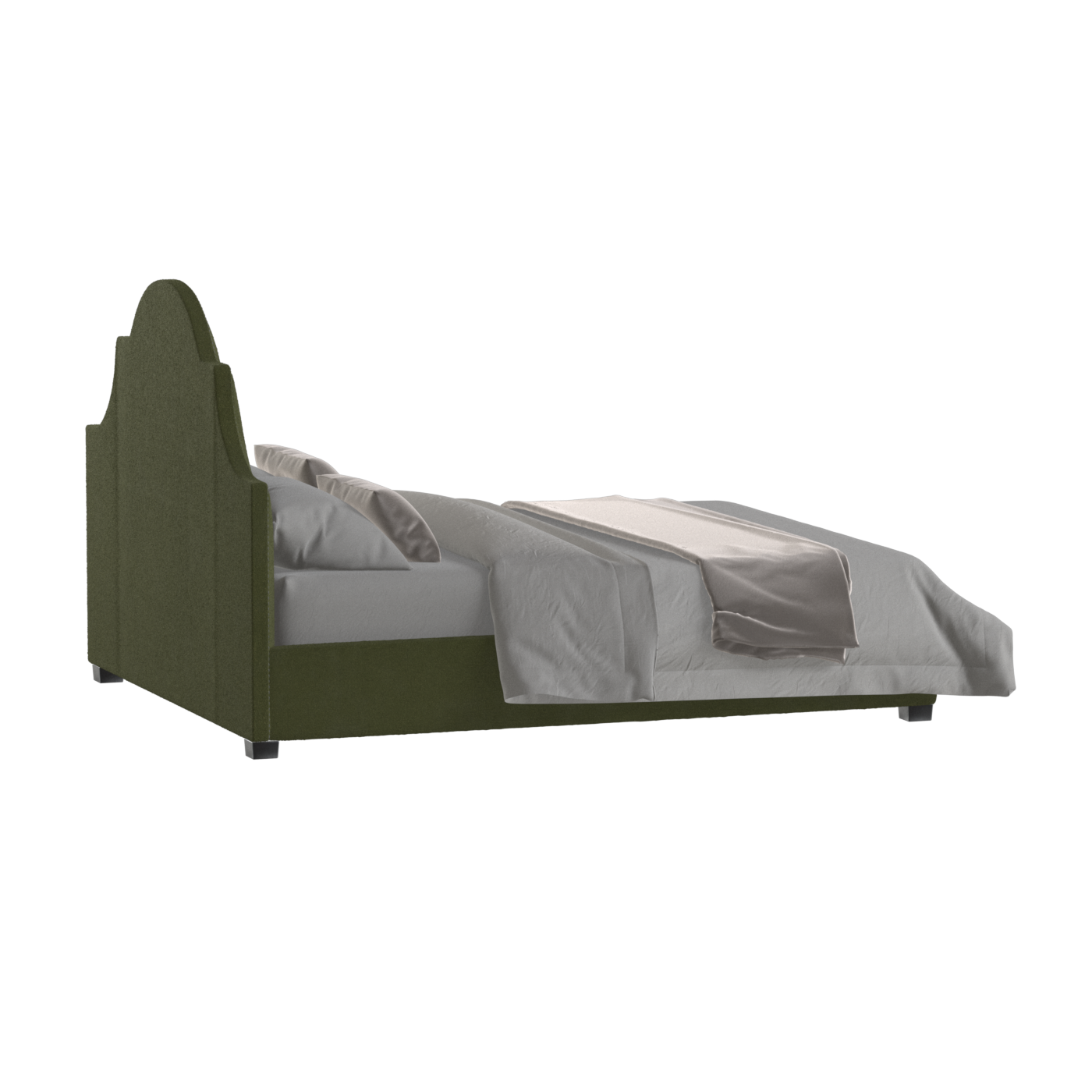 Ariana Double Bed with Elegant Headboard