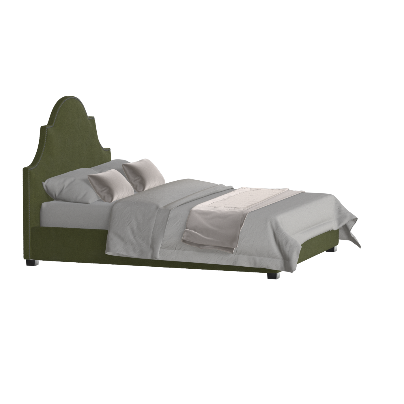 Ariana Double Bed with Elegant Headboard