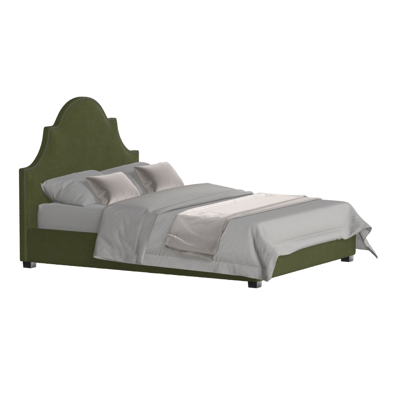 Ariana Double Bed with Elegant Headboard
