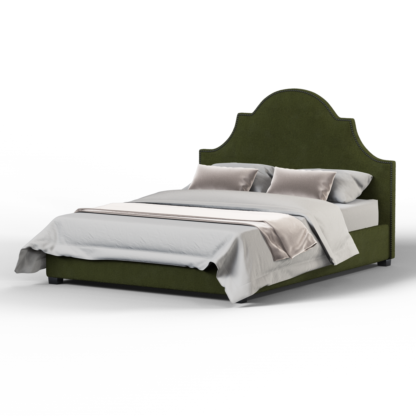 Ariana Double Bed with Elegant Headboard