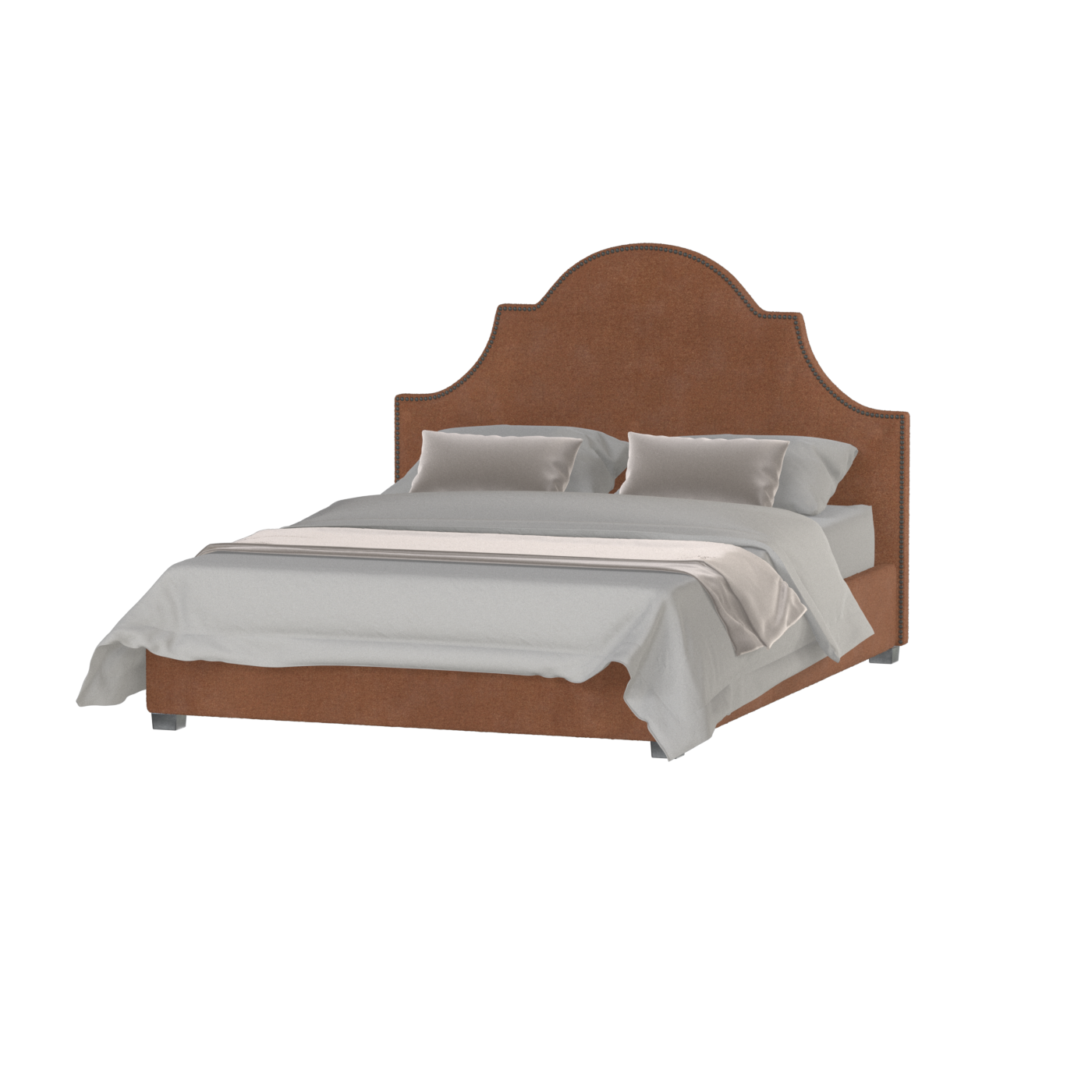 Ariana Double Bed with Elegant Headboard