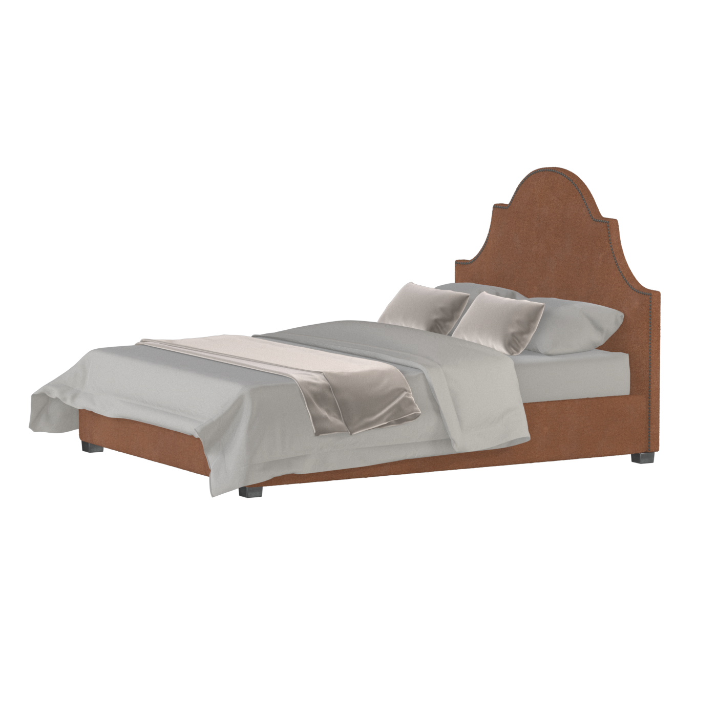 Ariana Double Bed with Elegant Headboard