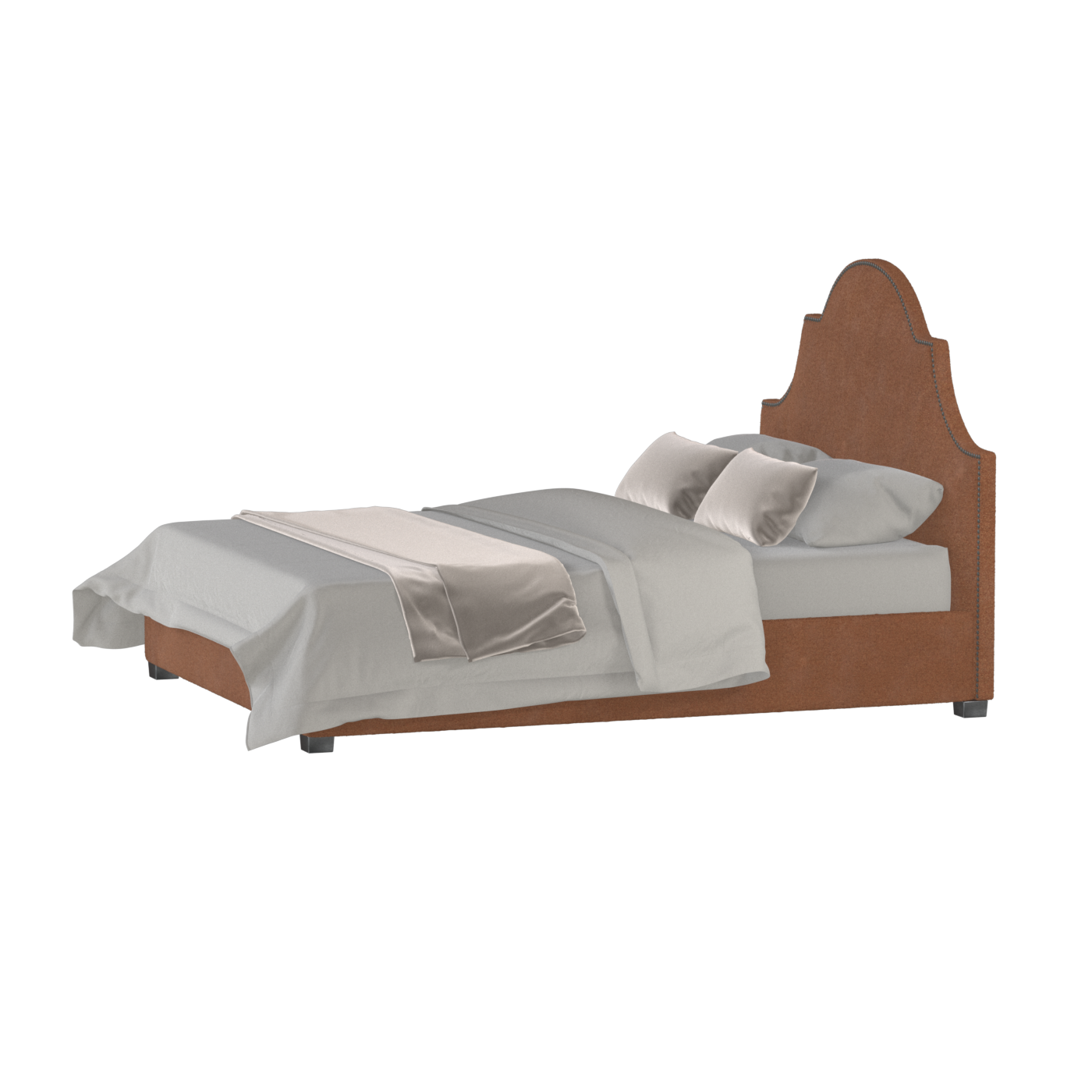 Ariana Double Bed with Elegant Headboard