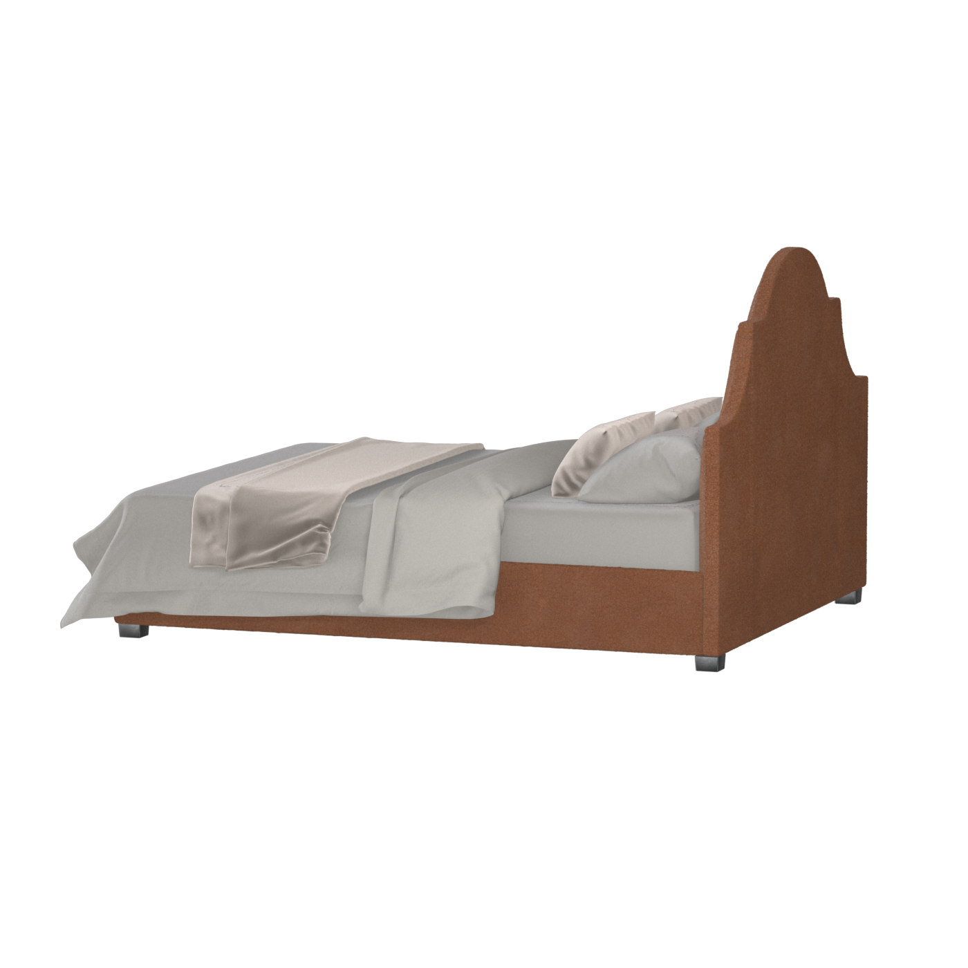 Ariana Double Bed with Elegant Headboard