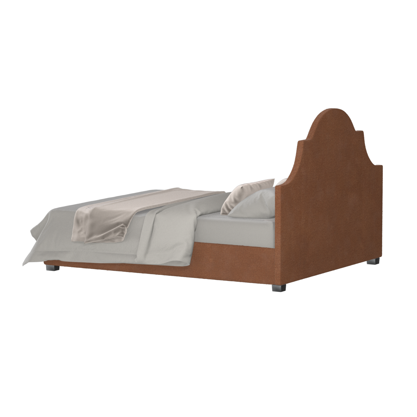 Ariana Double Bed with Elegant Headboard