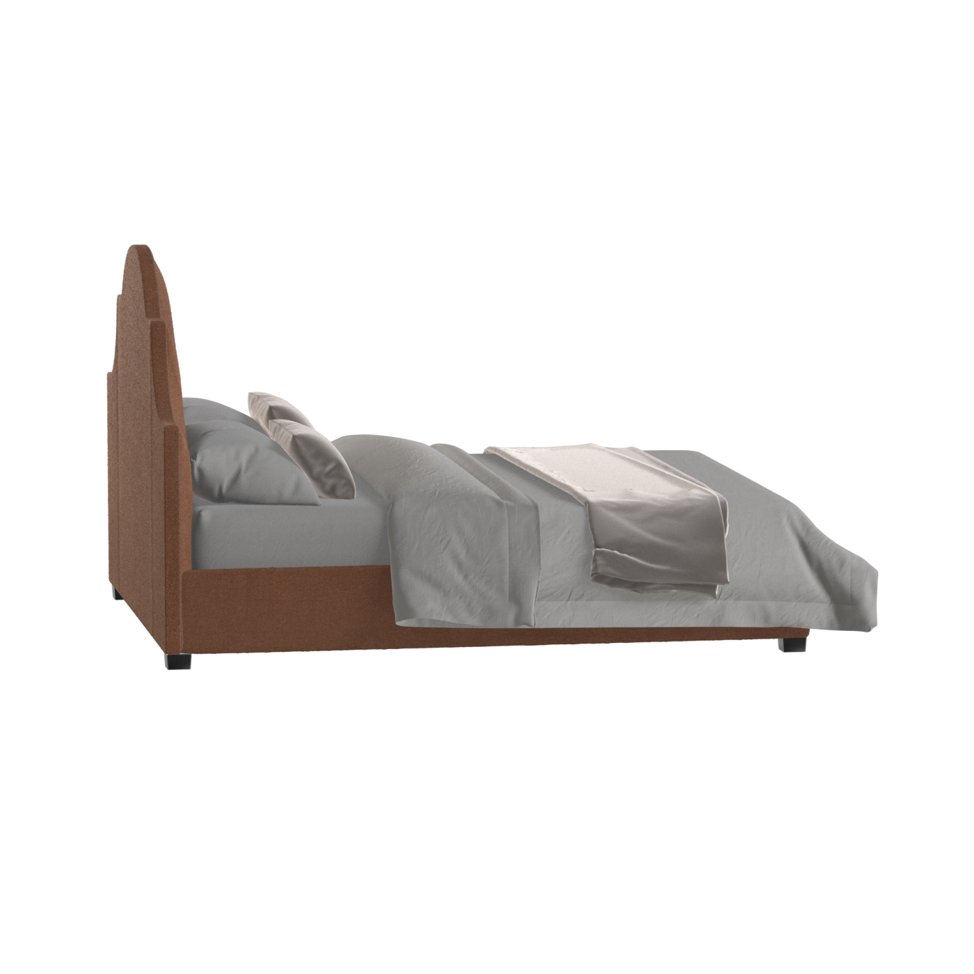 Ariana Double Bed with Elegant Headboard