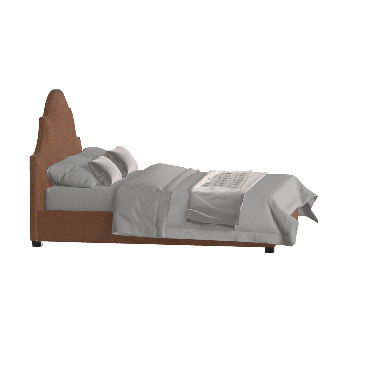 Ariana Double Bed with Elegant Headboard
