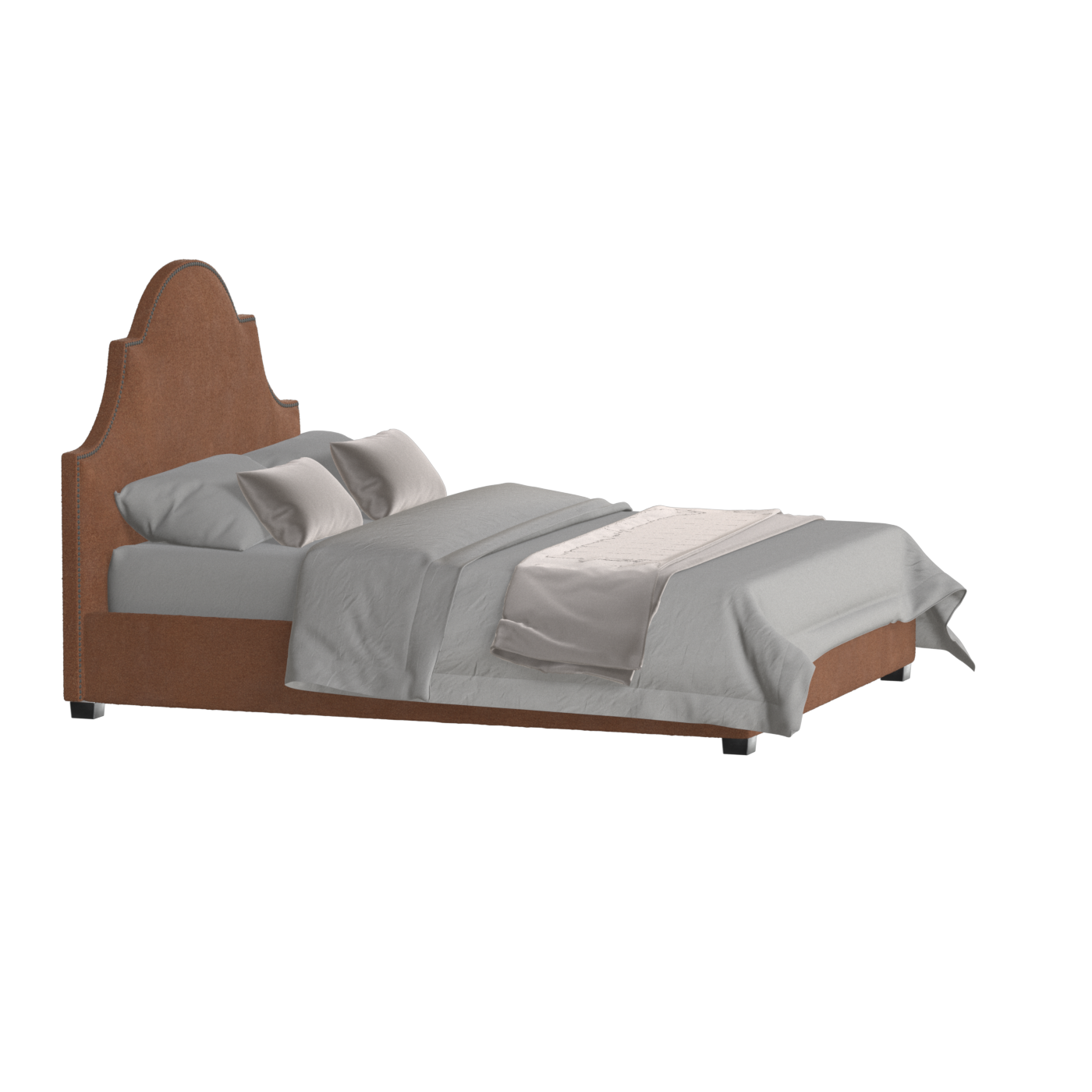 Ariana Double Bed with Elegant Headboard