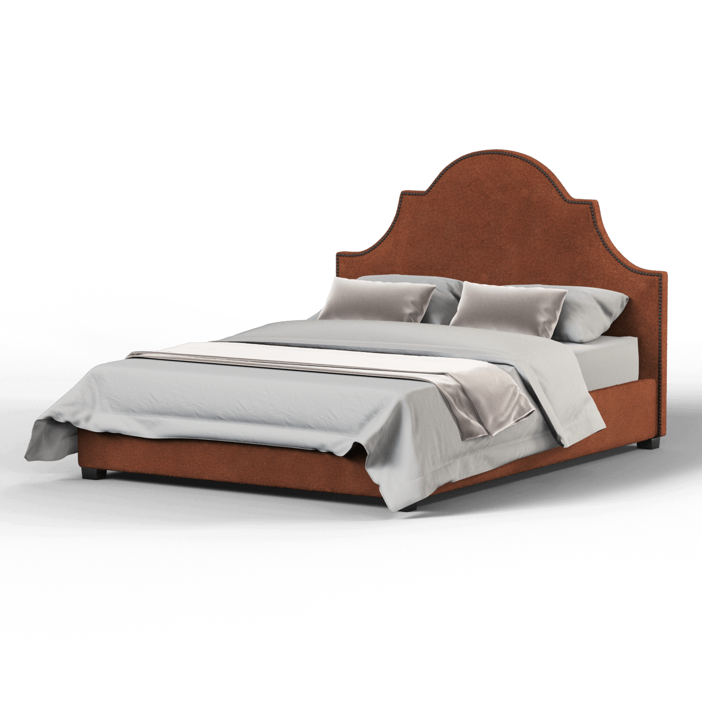 Ariana Double Bed with Elegant Headboard