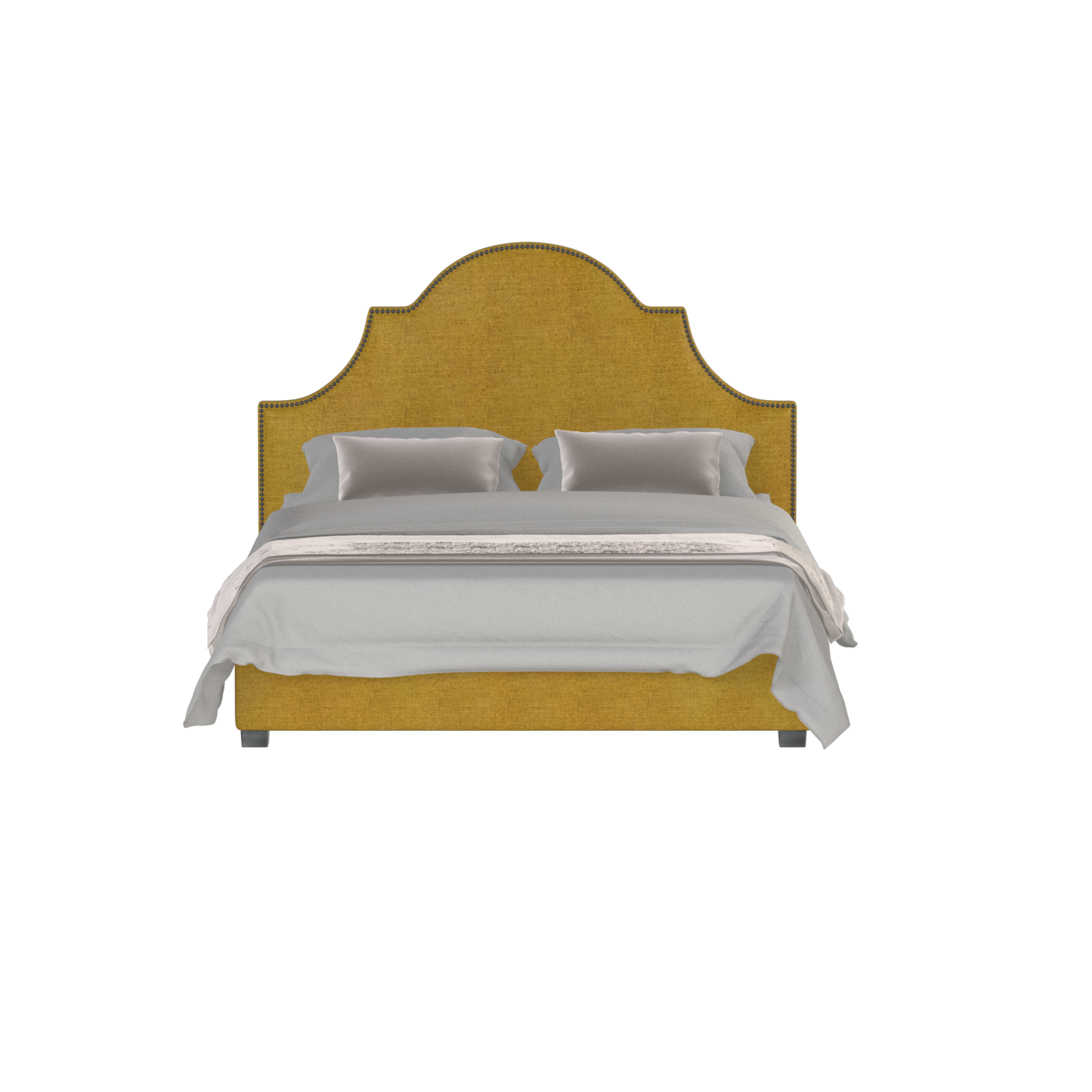 Ariana Double Bed with Elegant Headboard
