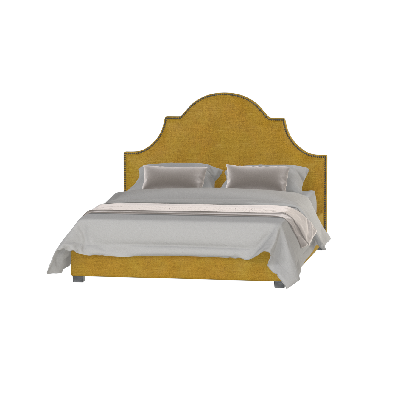 Ariana Double Bed with Elegant Headboard