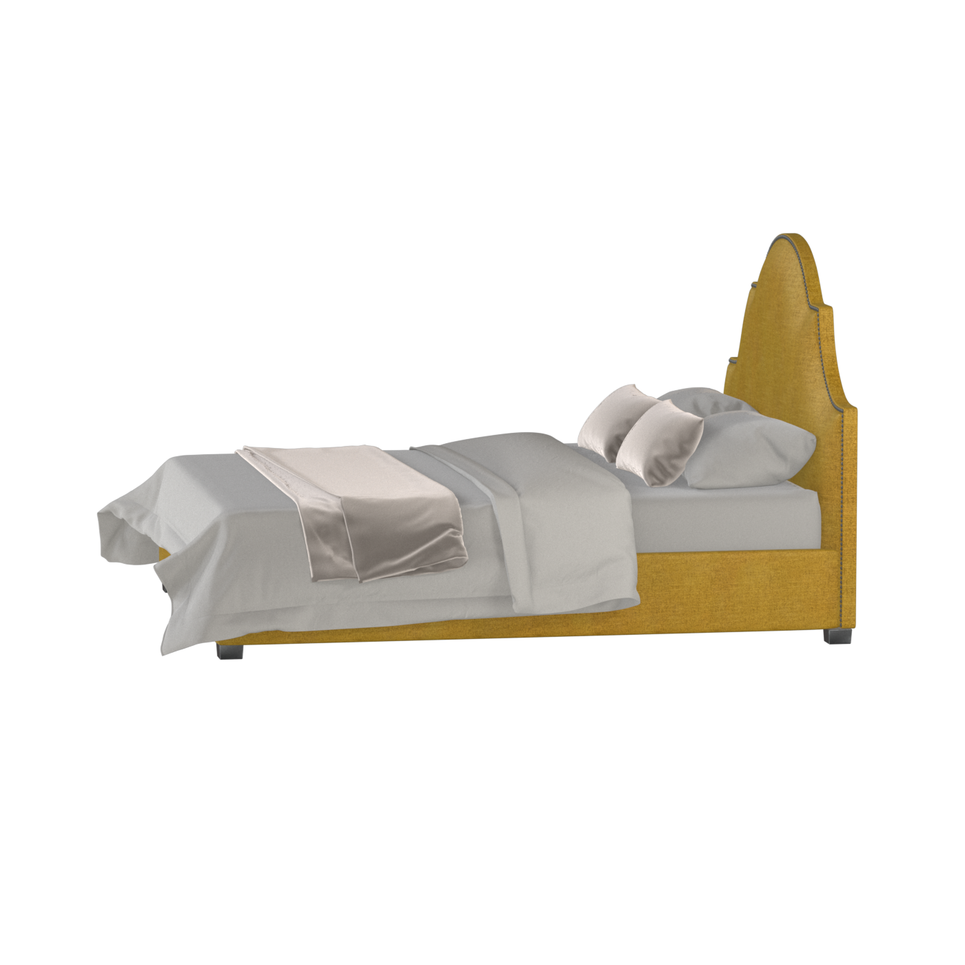 Ariana Double Bed with Elegant Headboard