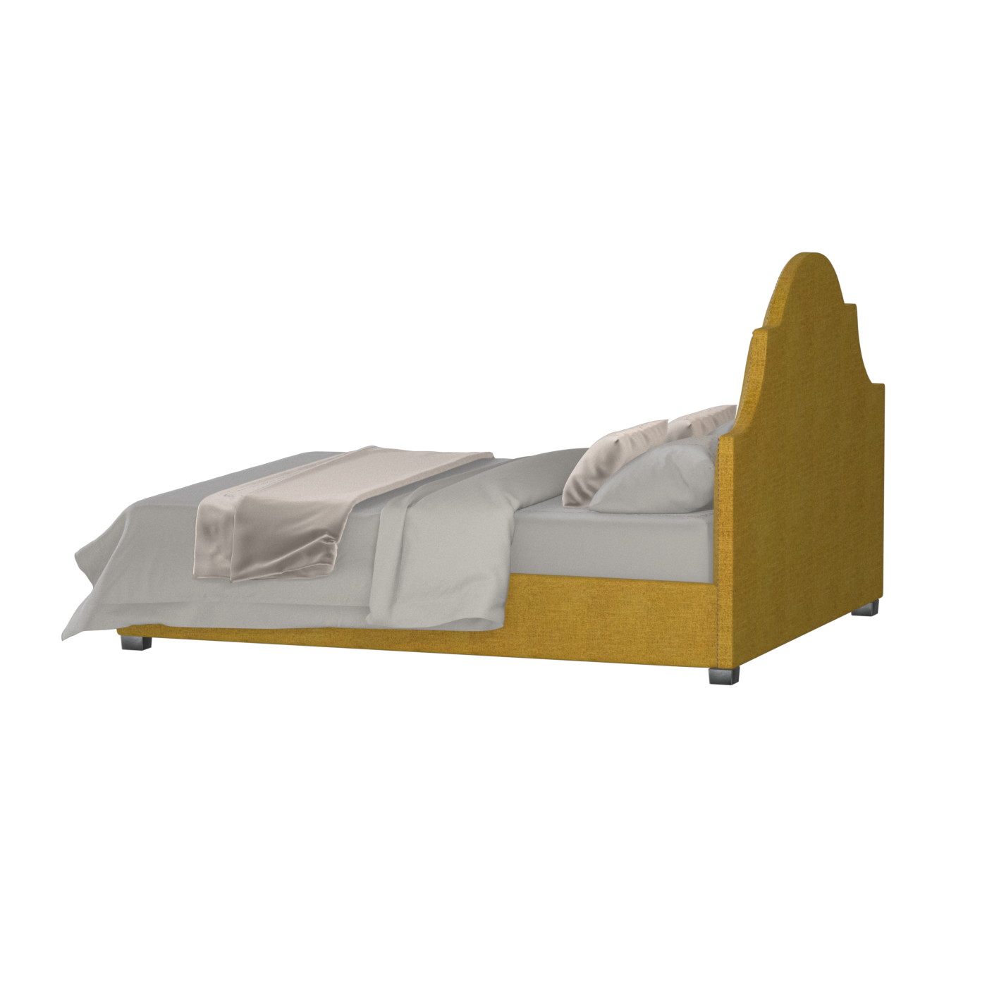 Ariana Double Bed with Elegant Headboard