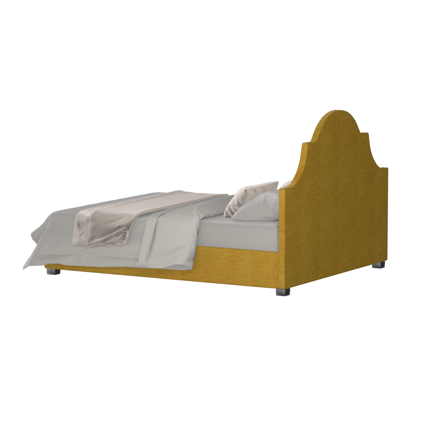 Ariana Double Bed with Elegant Headboard