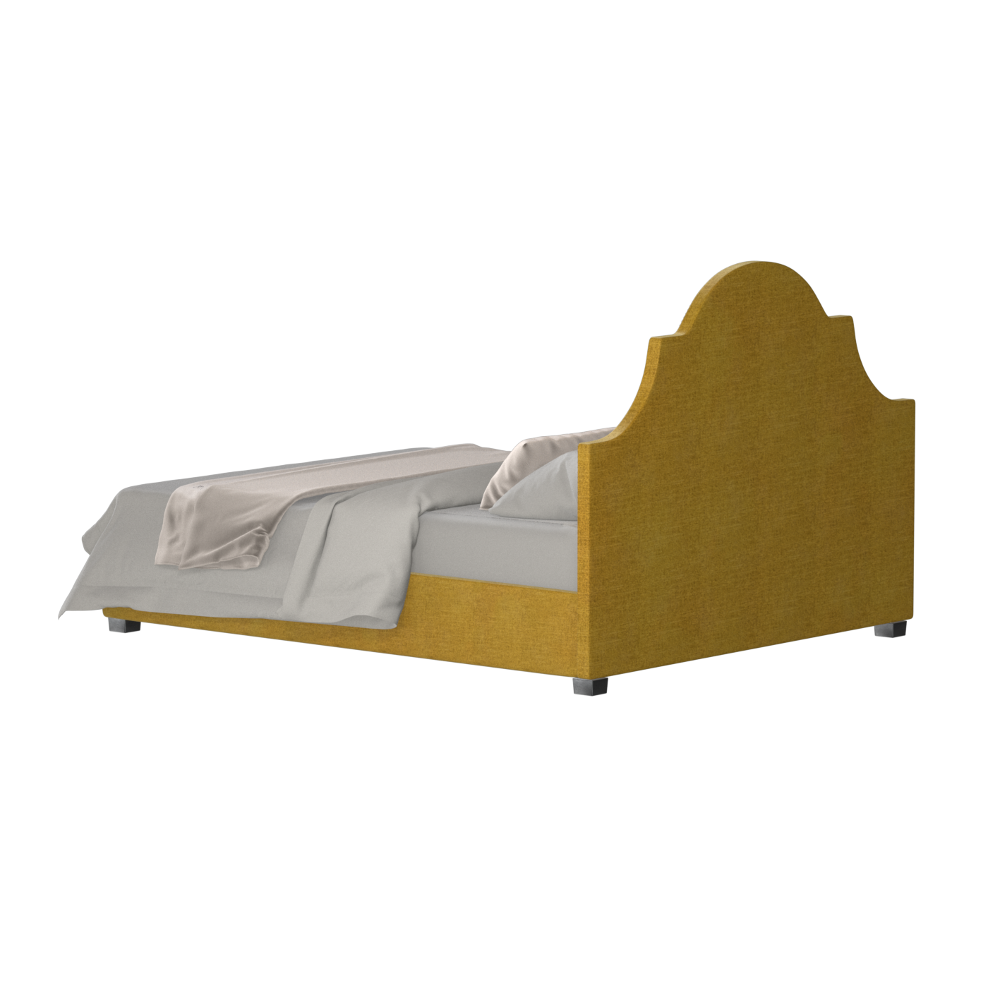 Ariana Double Bed with Elegant Headboard