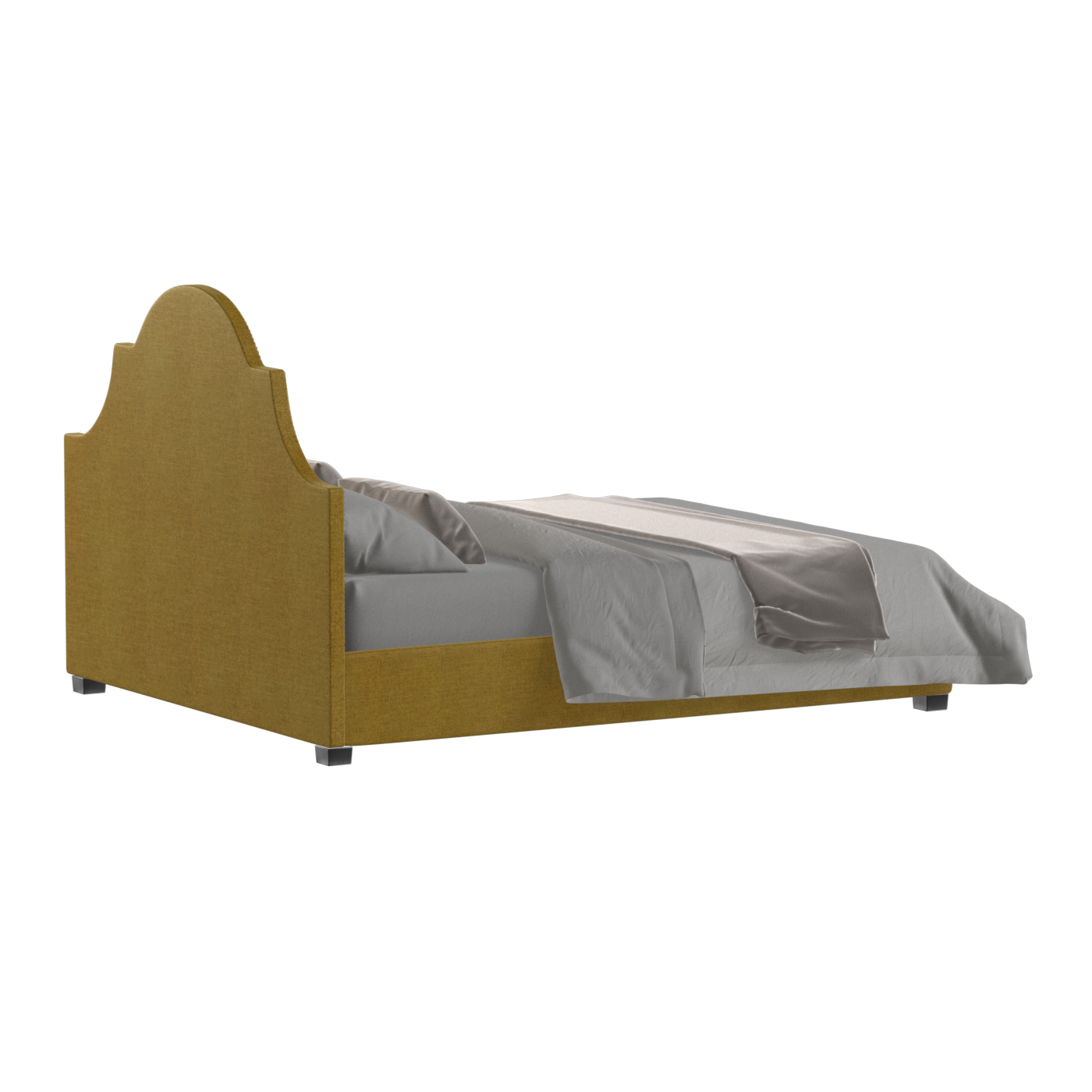 Ariana Double Bed with Elegant Headboard
