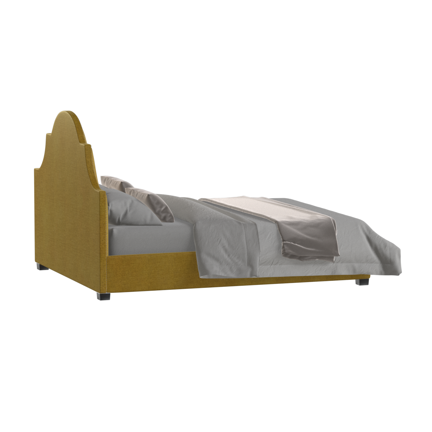 Ariana Double Bed with Elegant Headboard