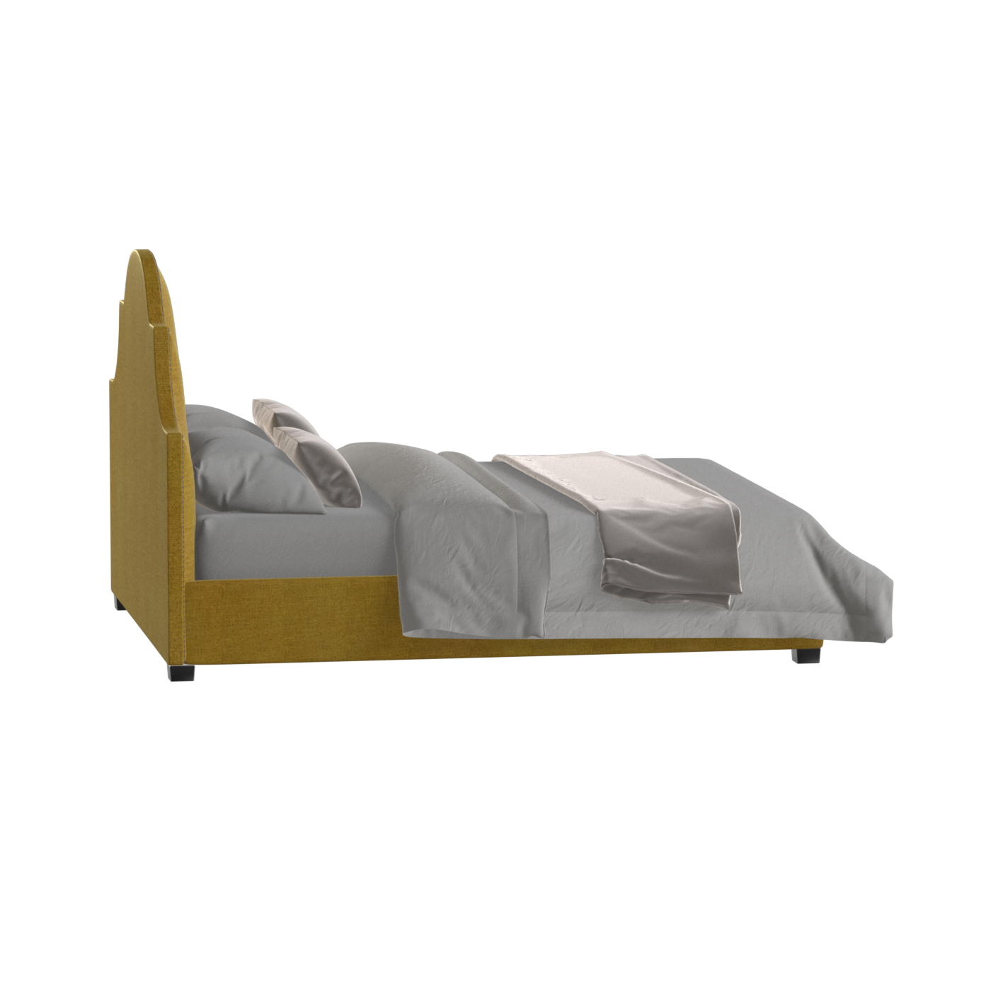 Ariana Double Bed with Elegant Headboard