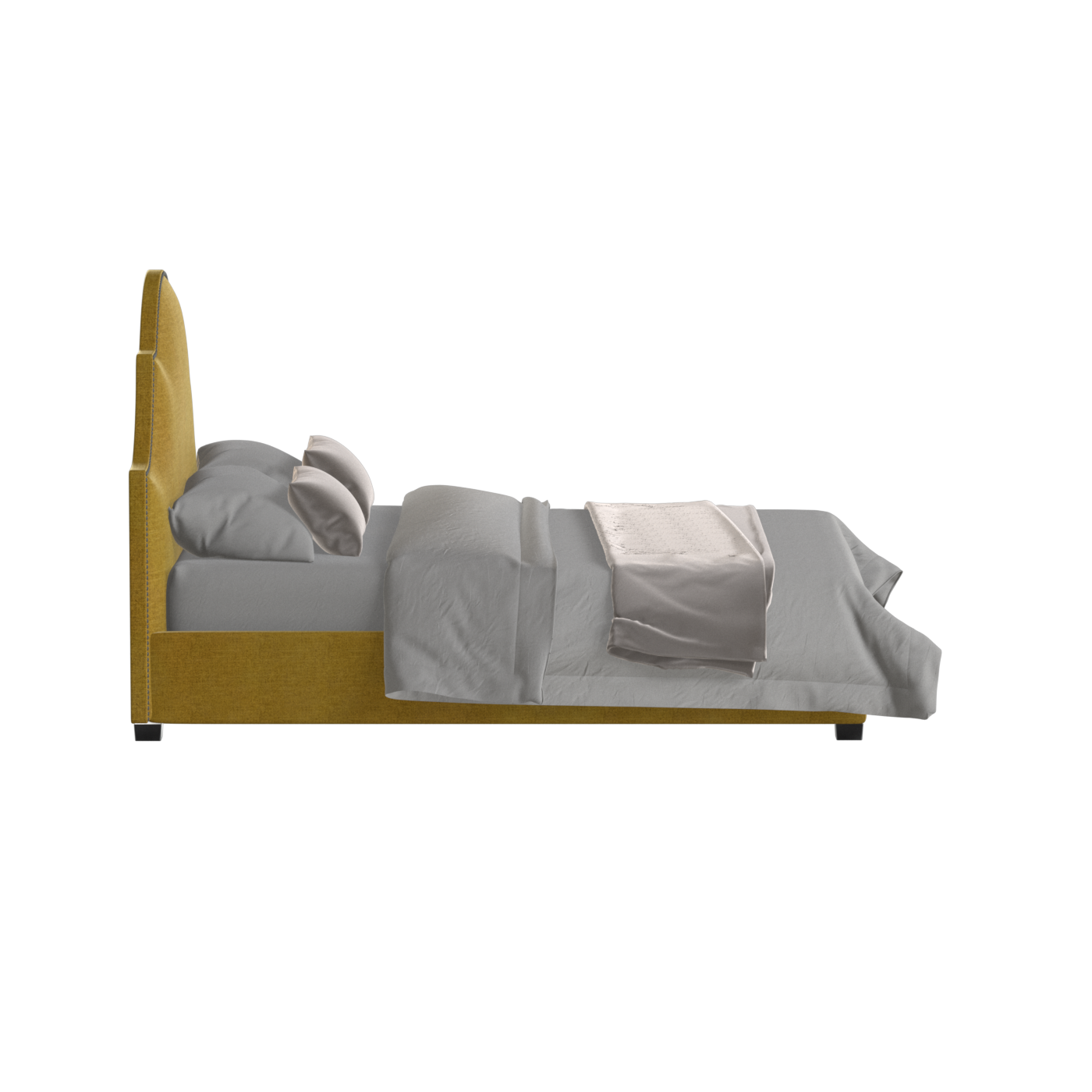 Ariana Double Bed with Elegant Headboard