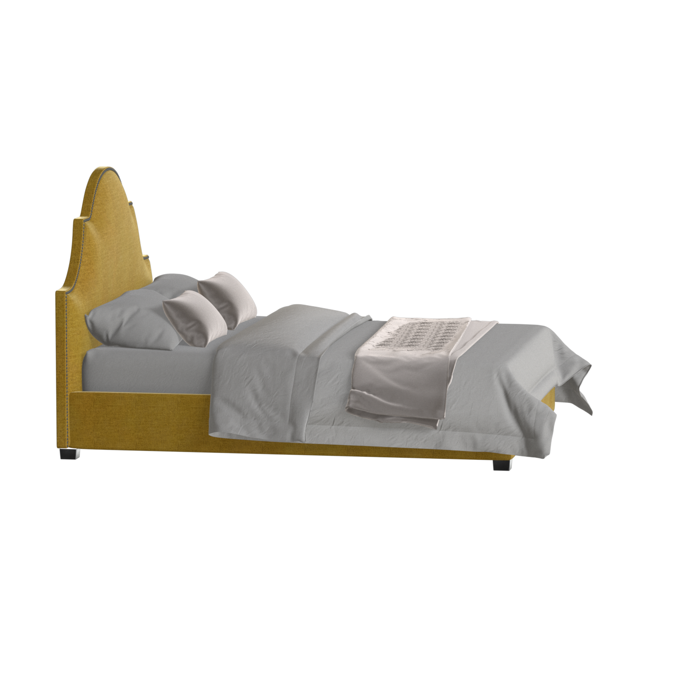 Ariana Double Bed with Elegant Headboard