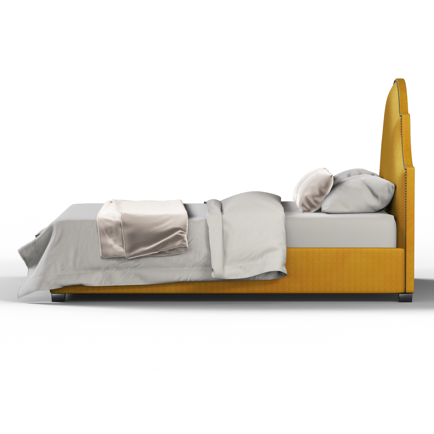 Ariana Double Bed with Elegant Headboard