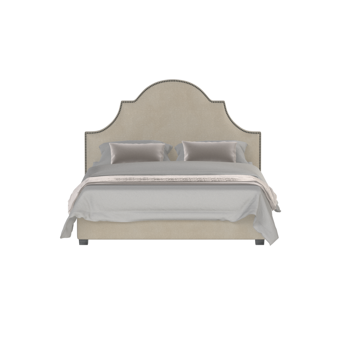 Ariana Double Bed with Elegant Headboard