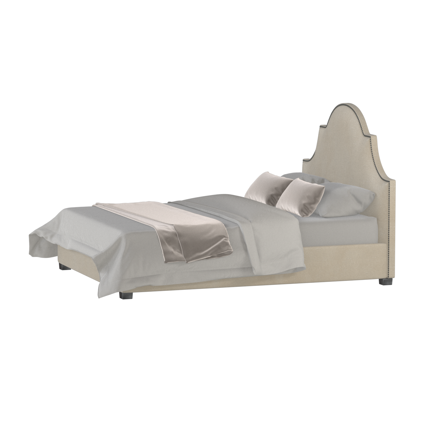 Ariana Double Bed with Elegant Headboard