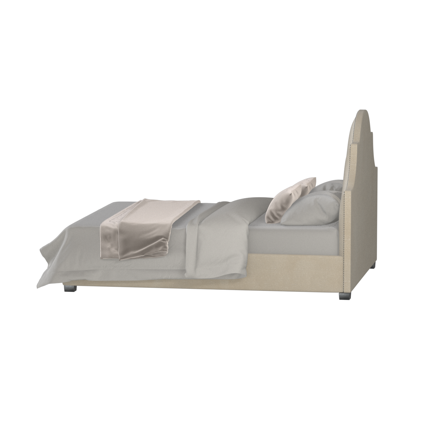 Ariana Double Bed with Elegant Headboard