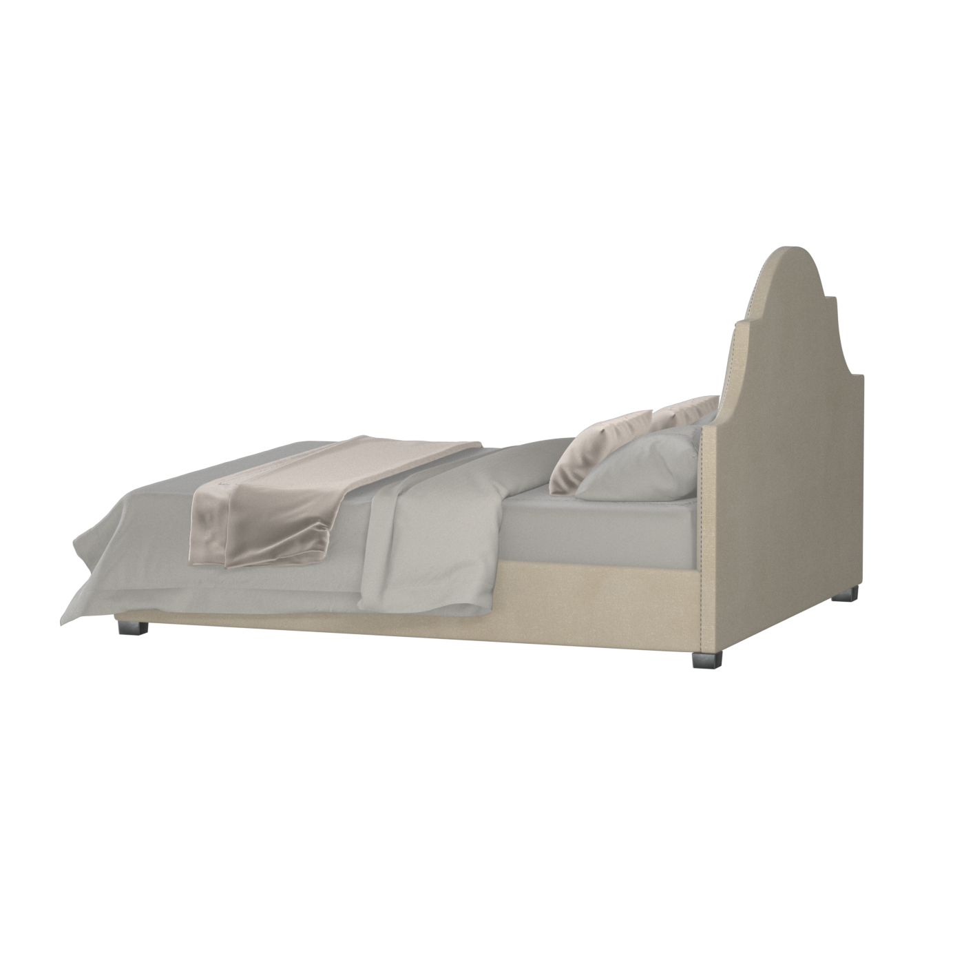 Ariana Double Bed with Elegant Headboard