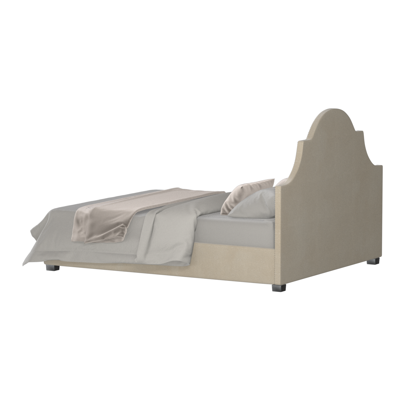 Ariana Double Bed with Elegant Headboard