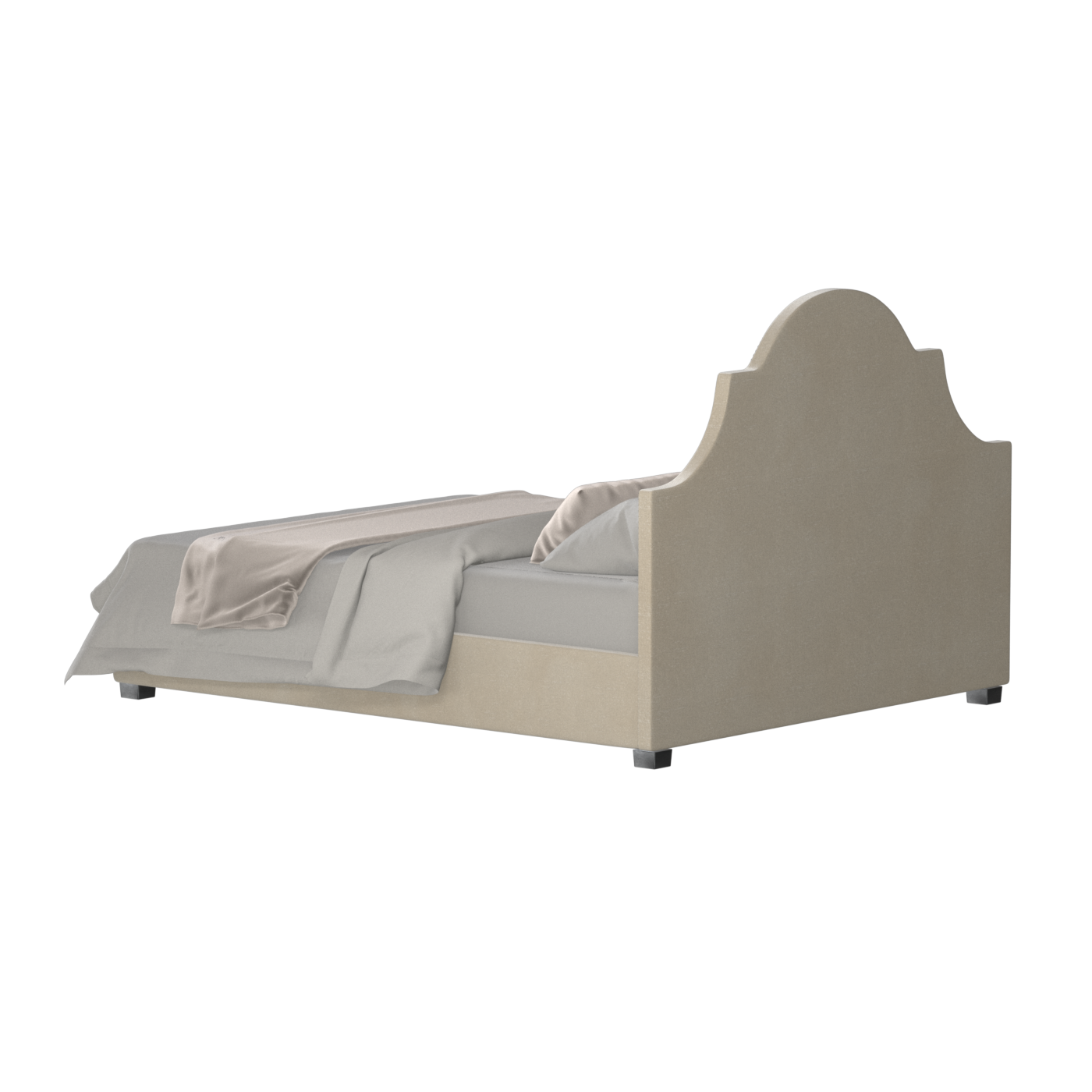 Ariana Double Bed with Elegant Headboard