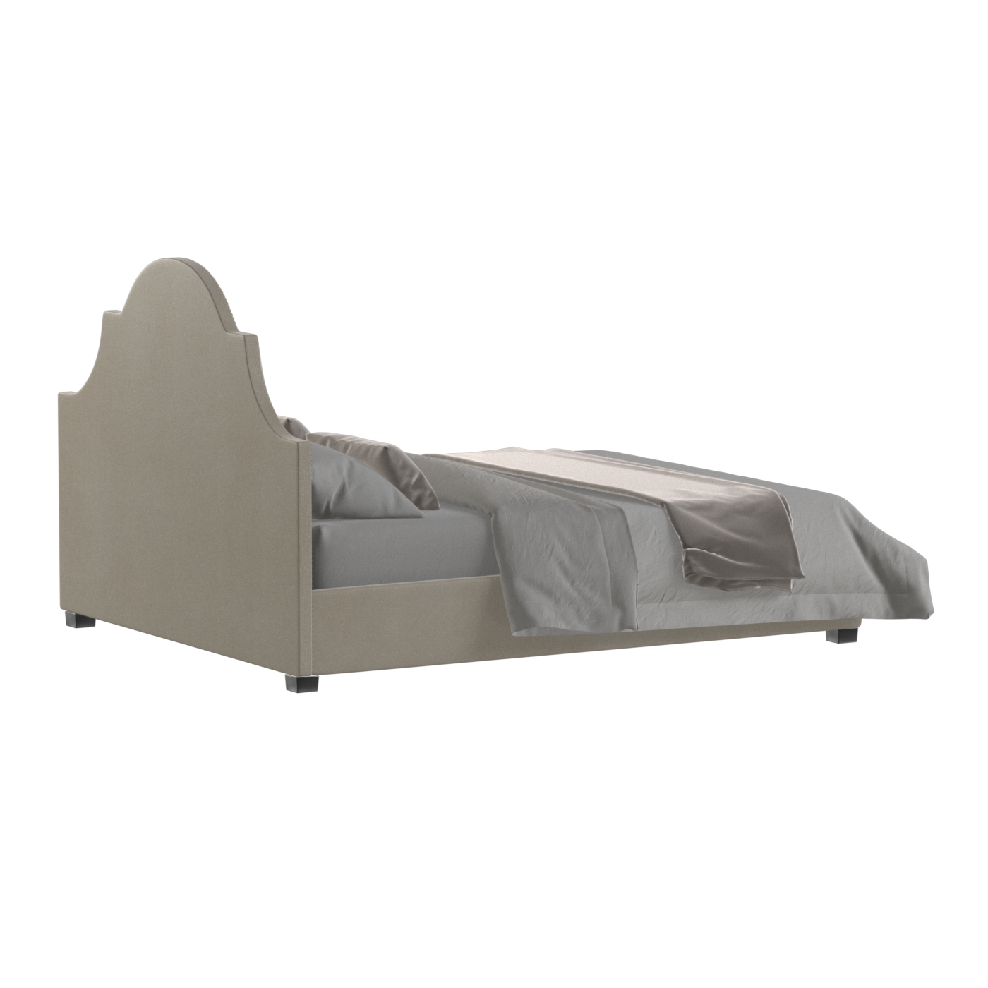 Ariana Double Bed with Elegant Headboard