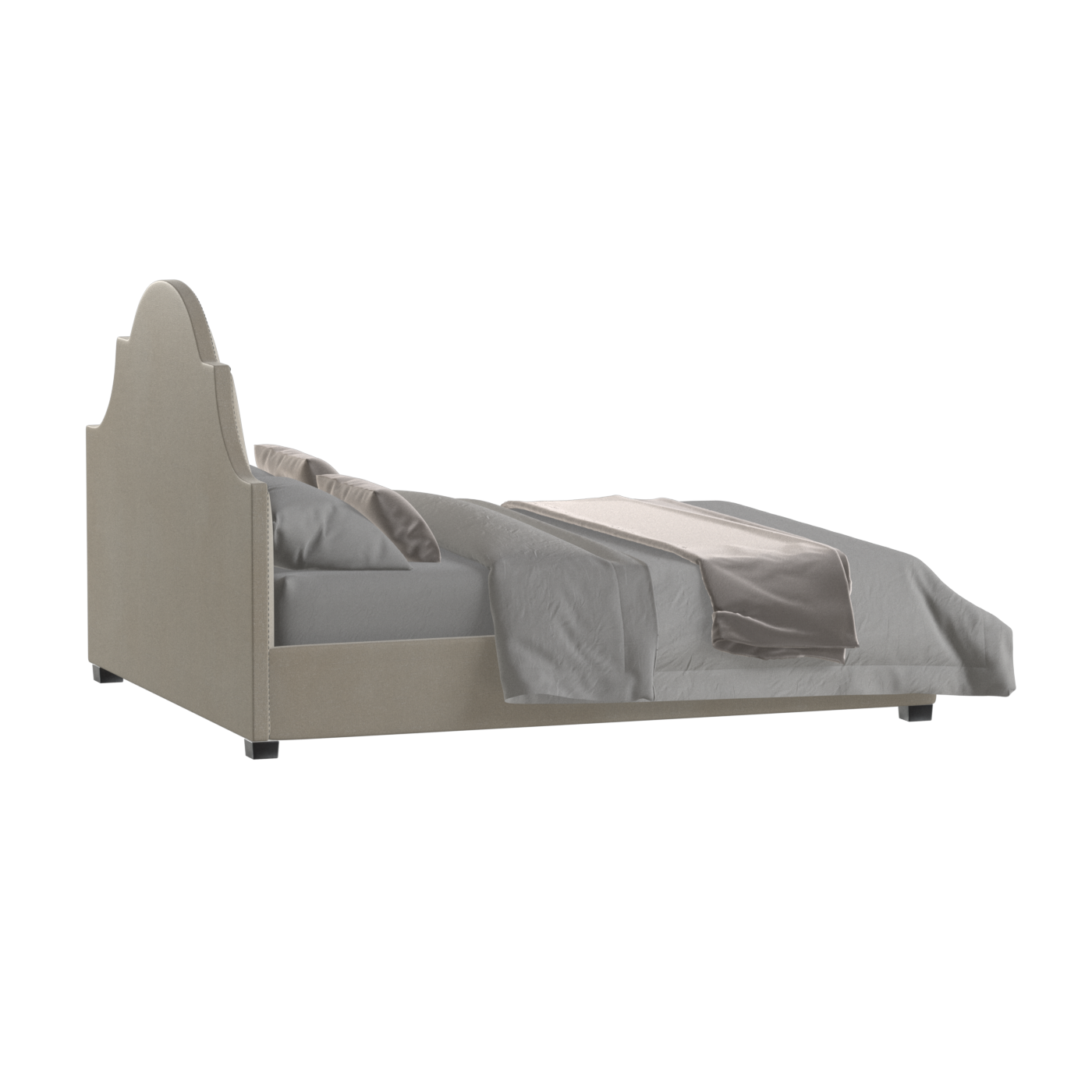 Ariana Double Bed with Elegant Headboard