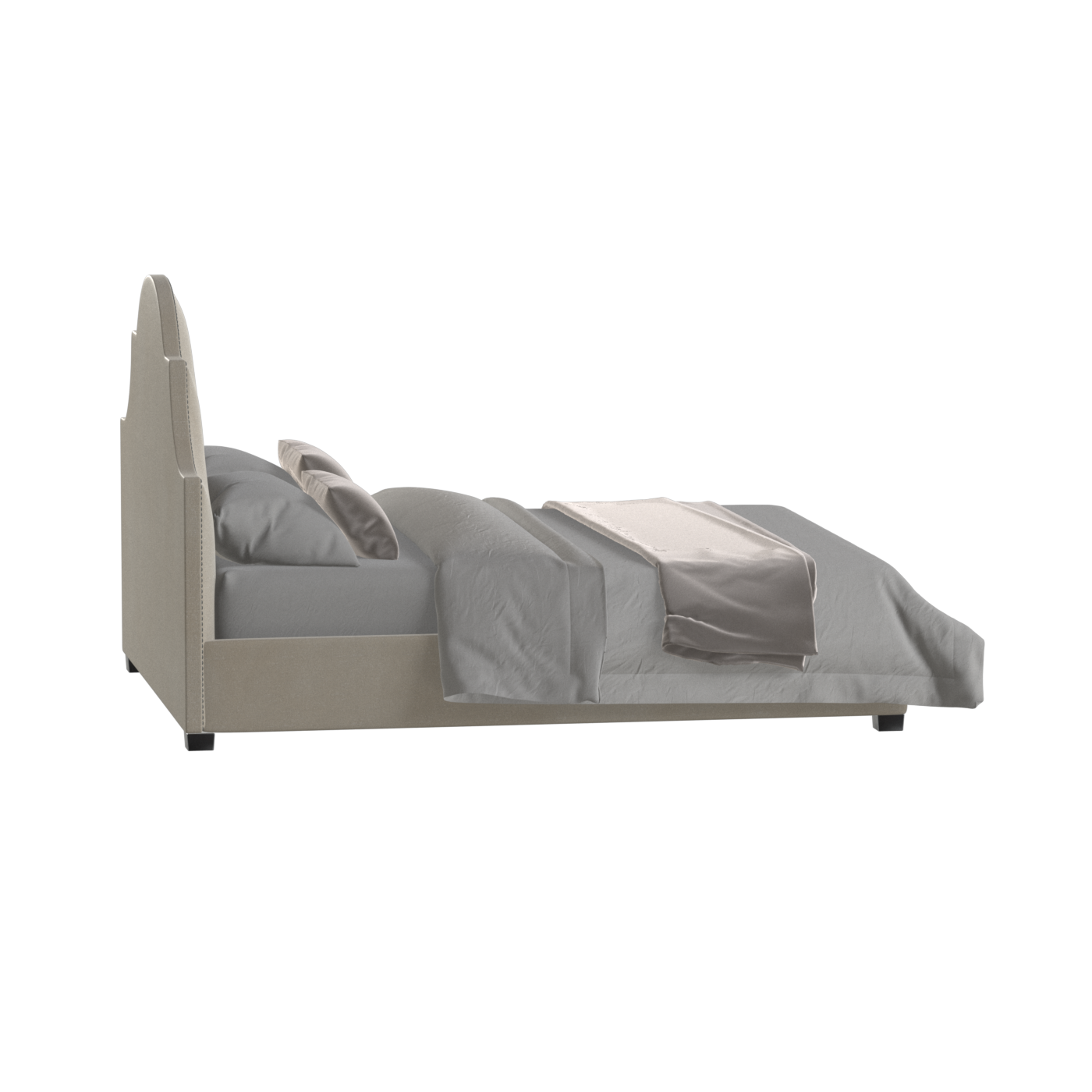 Ariana Double Bed with Elegant Headboard