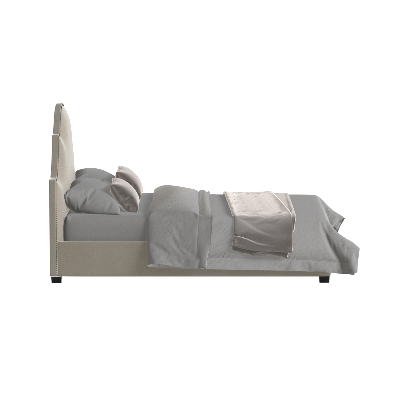 Ariana Double Bed with Elegant Headboard