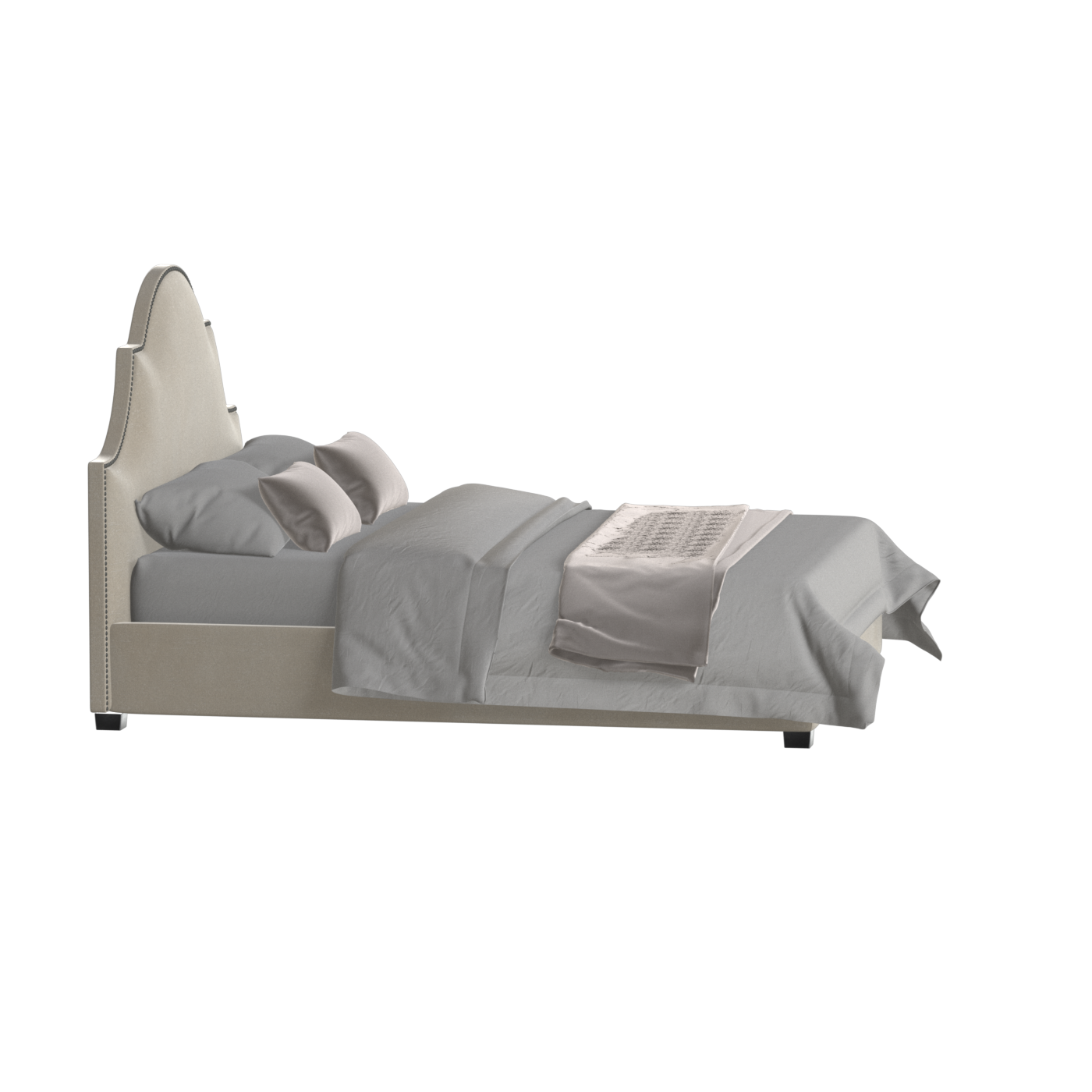 Ariana Double Bed with Elegant Headboard