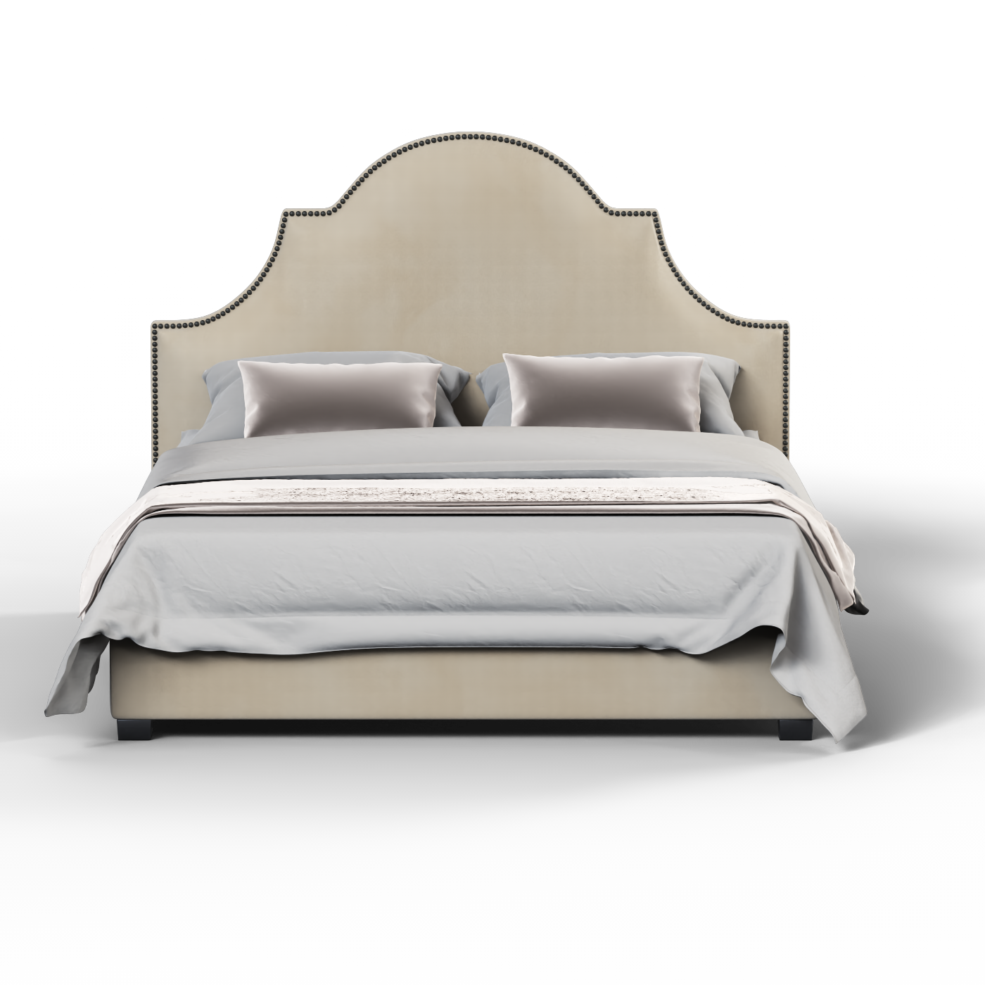 Ariana Double Bed with Elegant Headboard