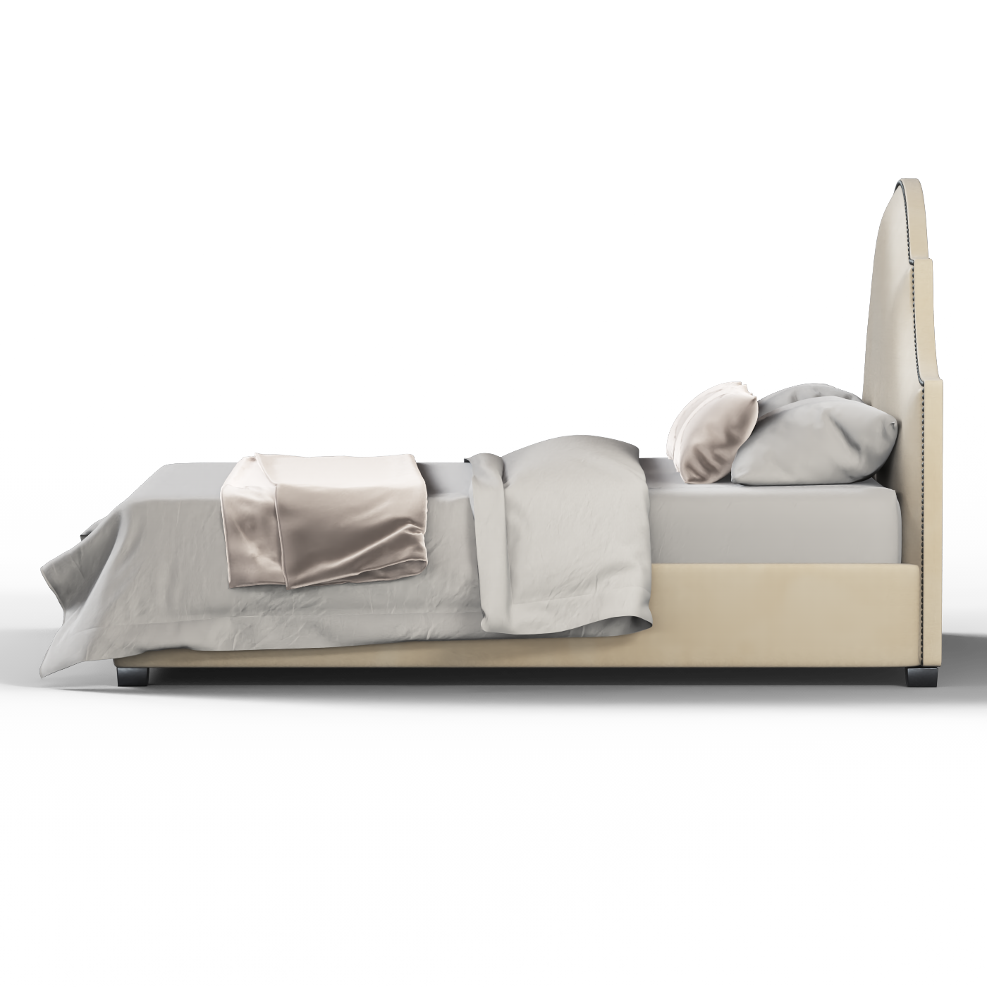 Ariana Double Bed with Elegant Headboard