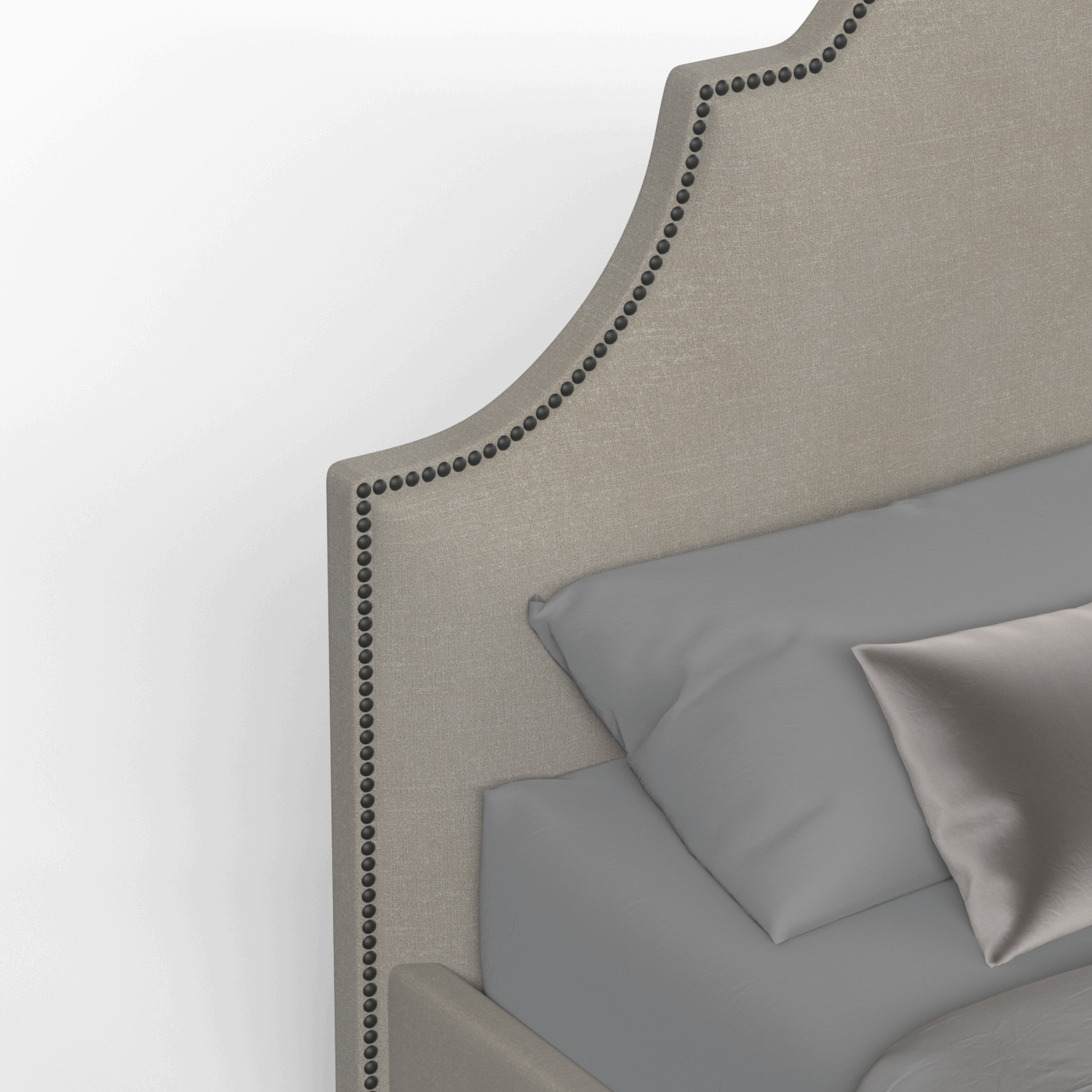 Ariana Double Bed with Elegant Headboard