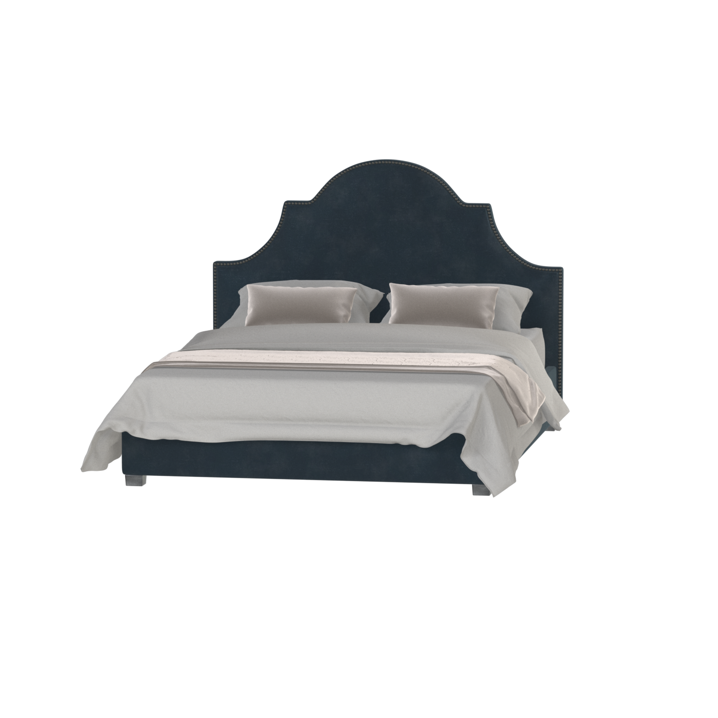 Ariana Double Bed with Elegant Headboard