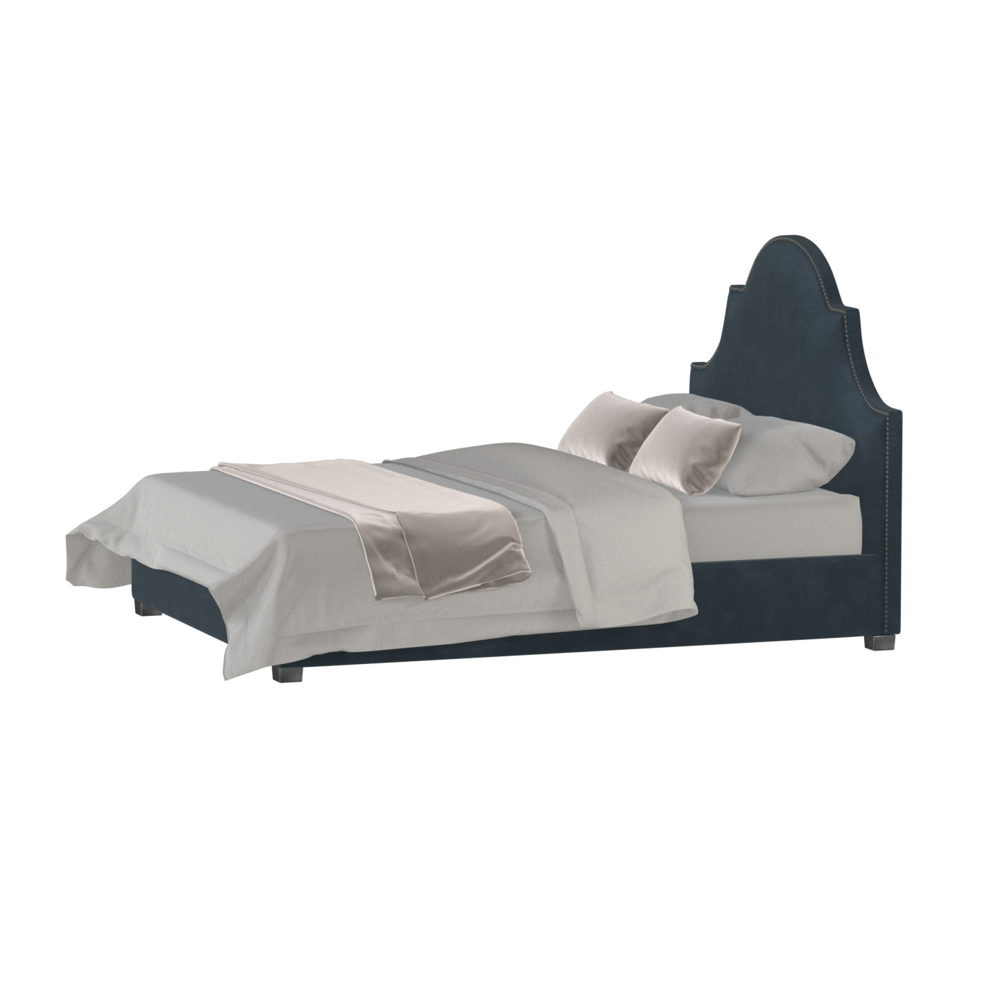 Ariana Double Bed with Elegant Headboard