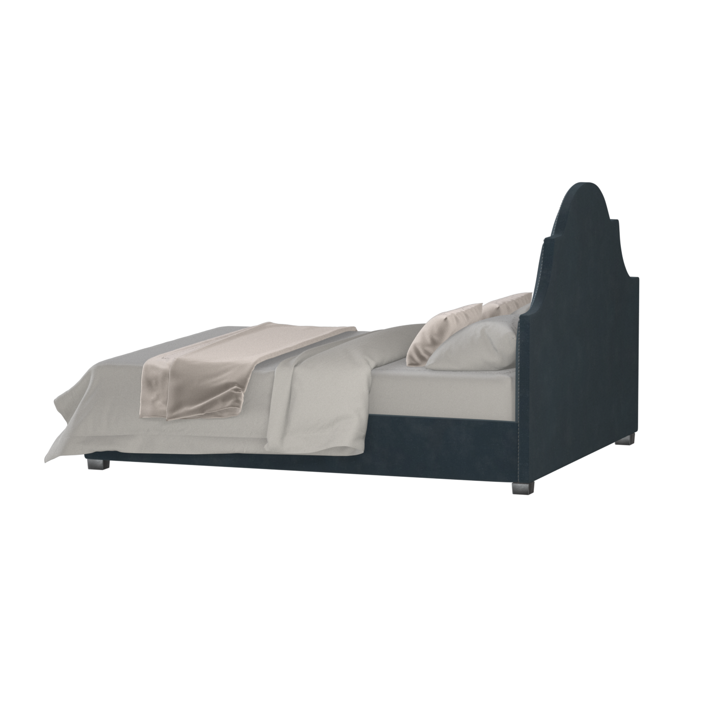 Ariana Double Bed with Elegant Headboard