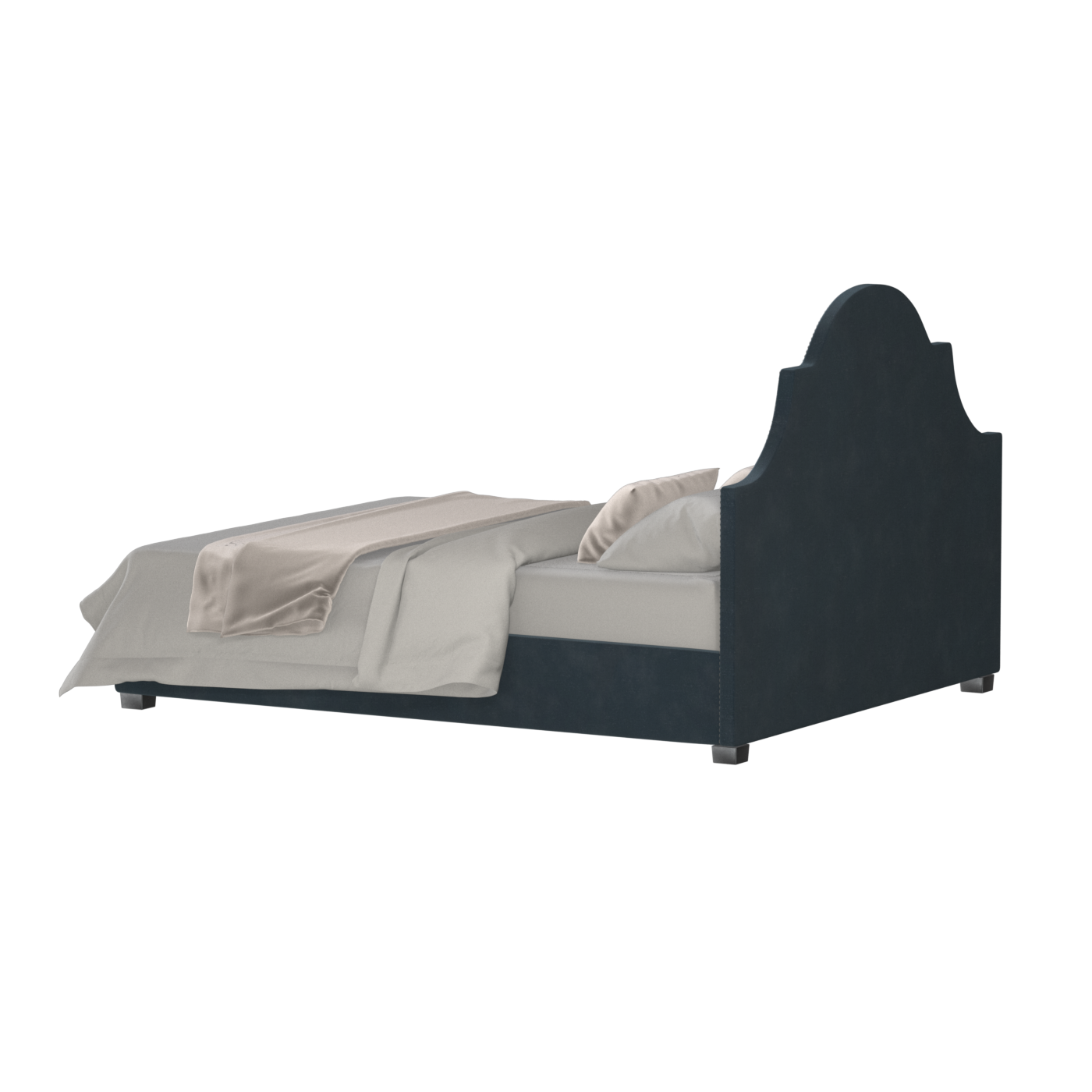 Ariana Double Bed with Elegant Headboard