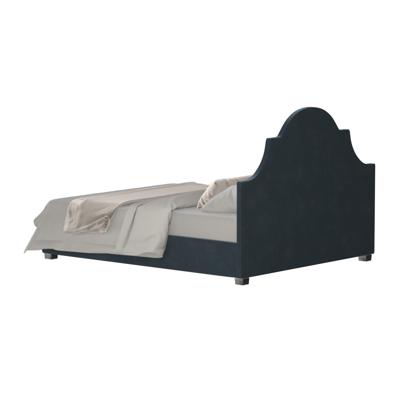 Ariana Double Bed with Elegant Headboard