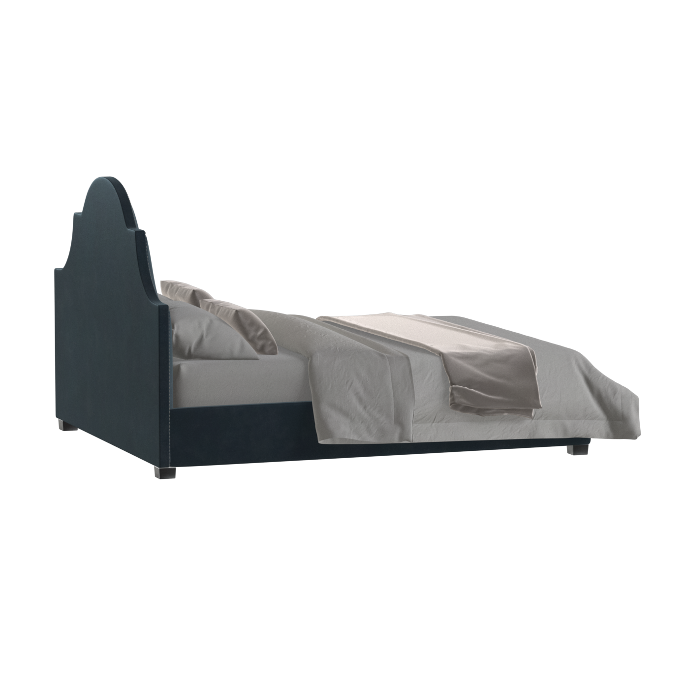 Ariana Double Bed with Elegant Headboard